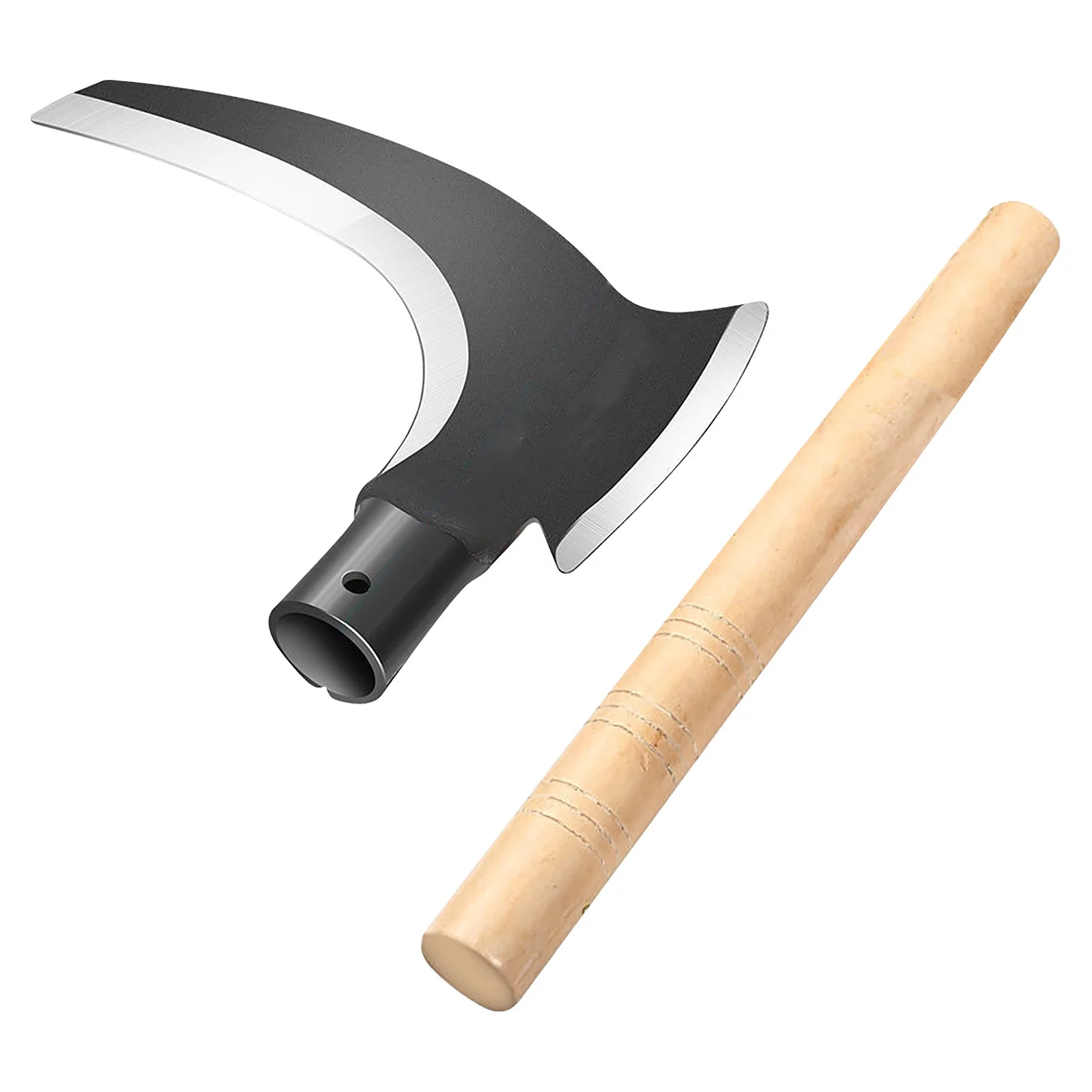 GBSELL Home Clearance Manganese Steel Double-edged Sickle for Gardening Weeding And Grass Multifunctional Double-edged for Cutting Trees And Firewood Gardens Gifts for Women Men Mom Dad