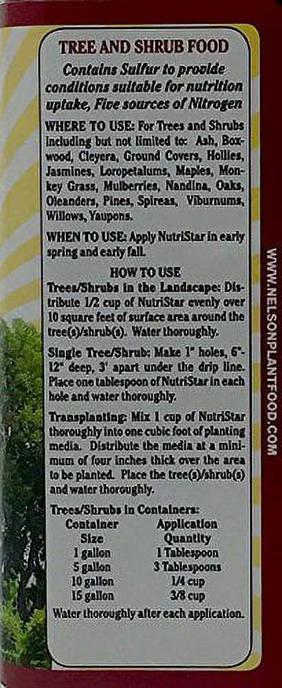 Nelson Tree & Shrub 21-6-8 4lb