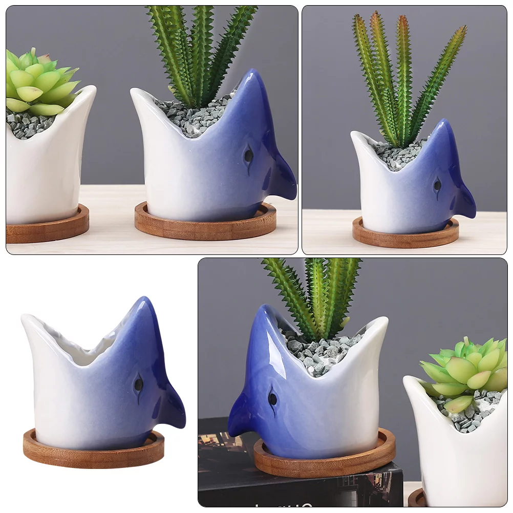 Gongxipen Cartoon Succulent Plant Pots Gardening Flowerpot Unique Ceramic Planter