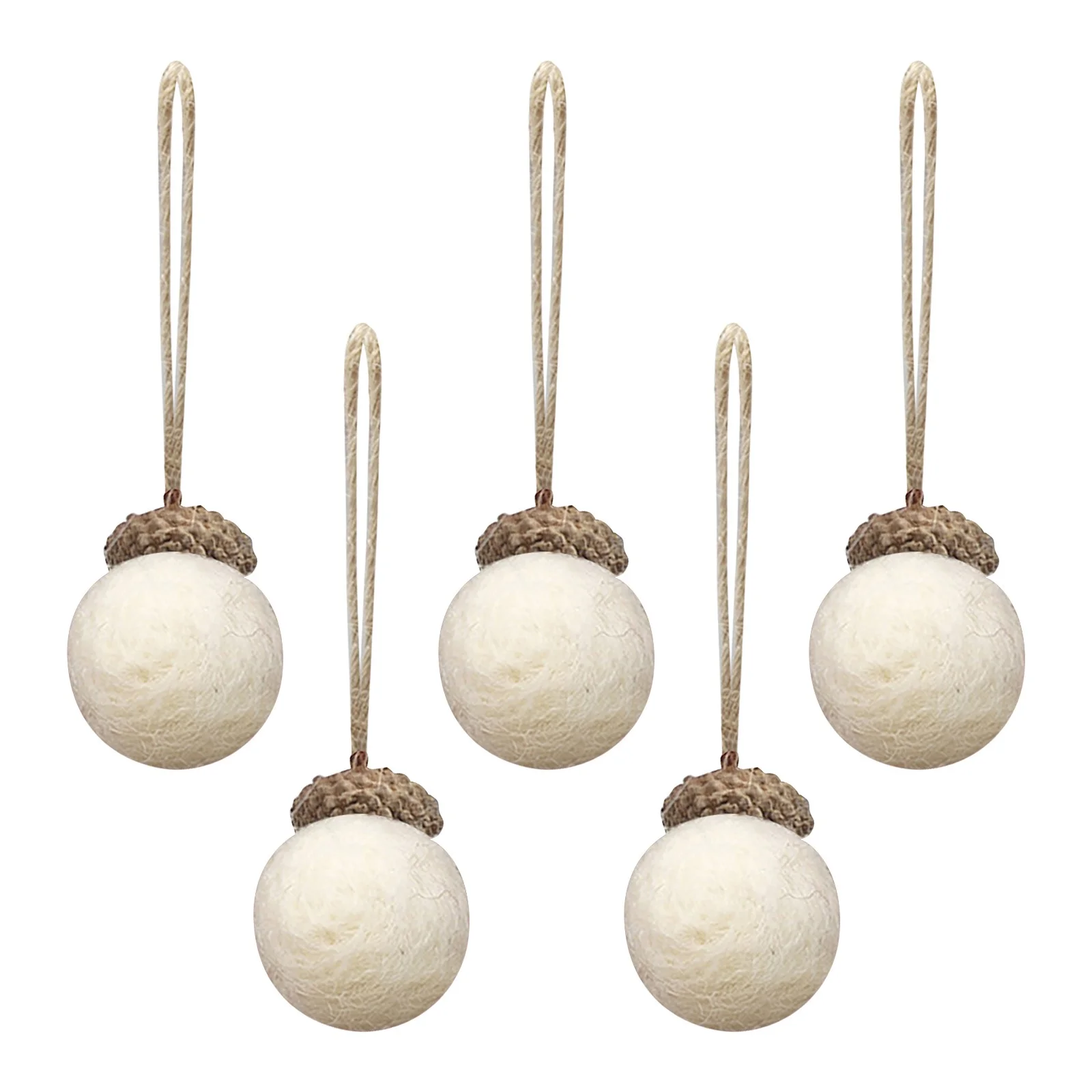 5PCS Christmas Decorations Ball Handmade Diy Material Scene Layout Christmas Tree Pendant