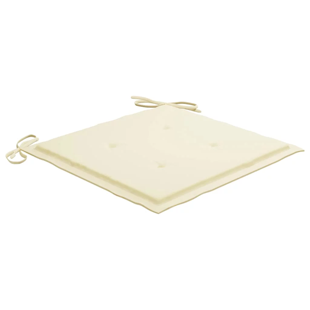 moobody Patio Chairs 2 pcs with Cushions Solid Teak Wood