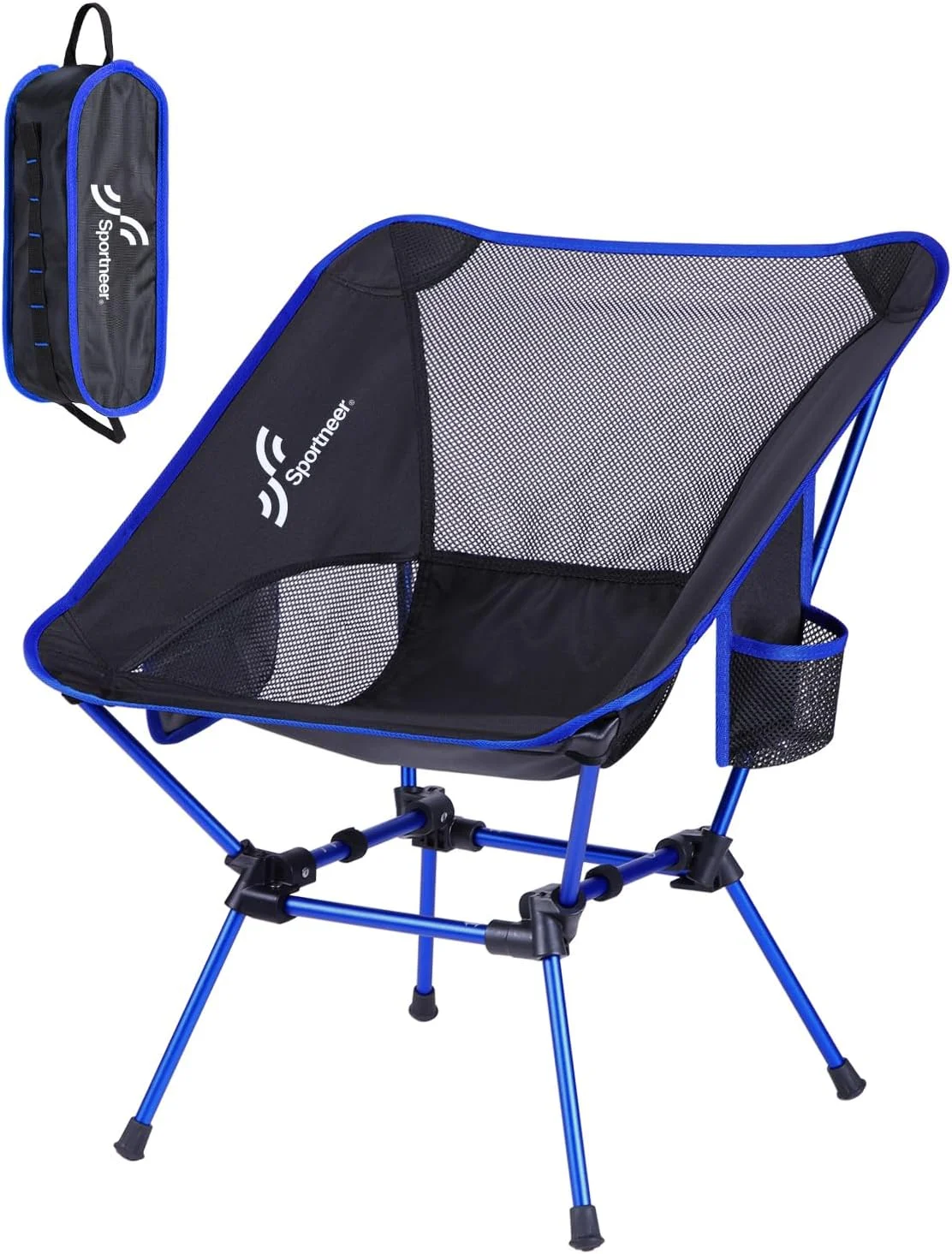 Backpacking Chair, Lightweight Portable Camping Chair for Adults Foldable Outdoor Collapsible Camp Chair for Camping Hiking Lawn Picnic Beach Outside Travel