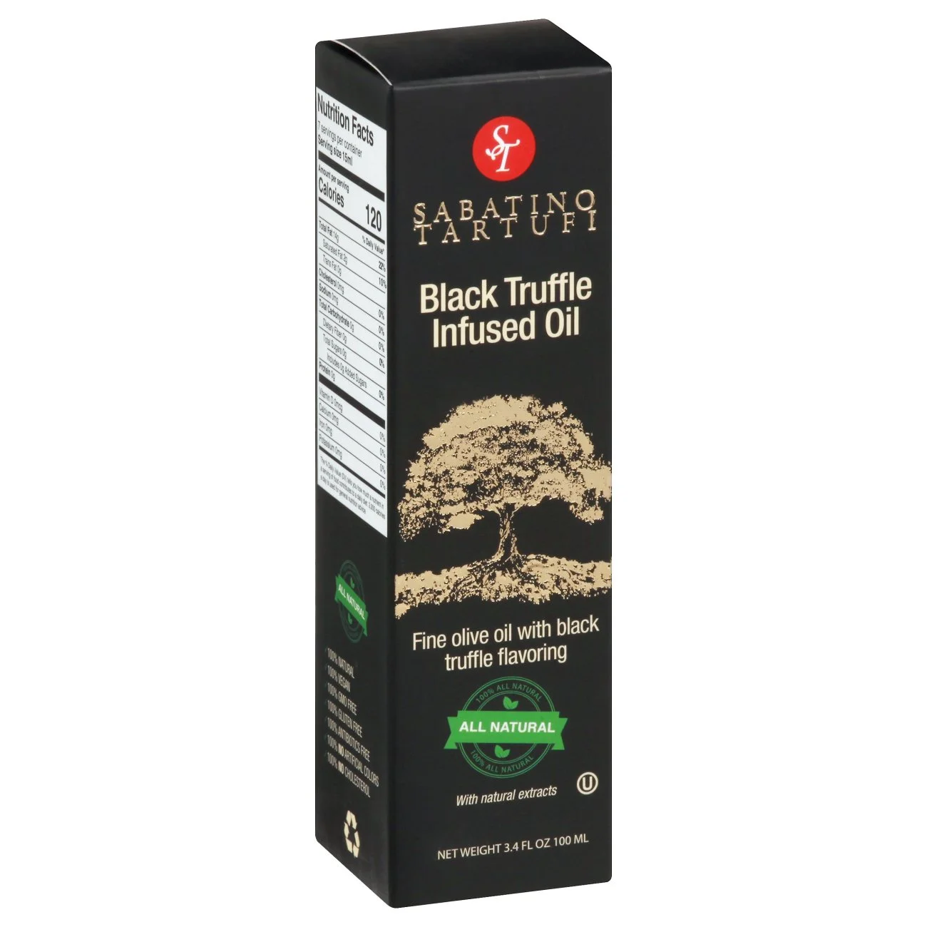 Sabatino Tartufi Black Truffle Infused Oil - 3.4 oz