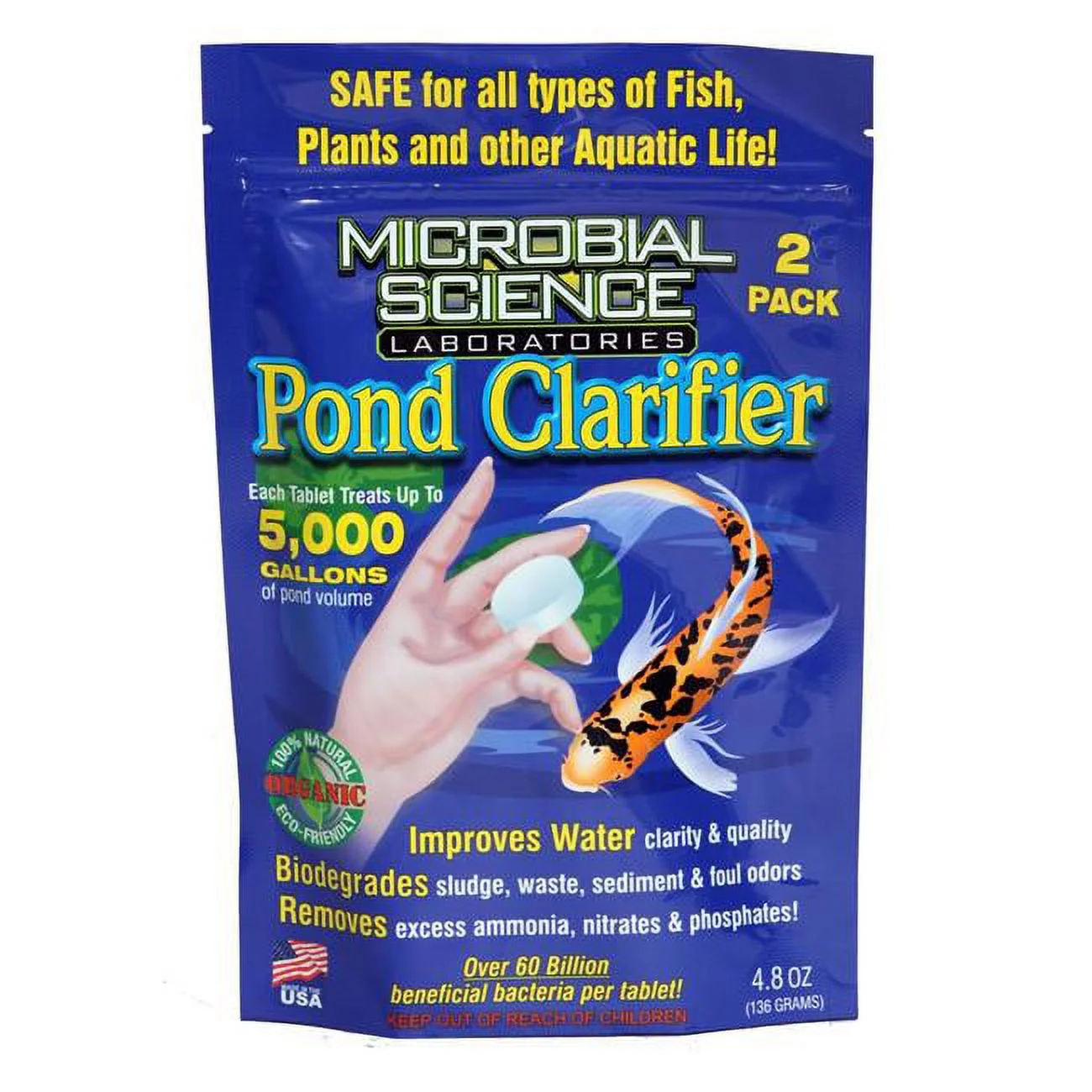 Microbial Science 1502172 4.8 oz Pond Clarifier - Pack of 2