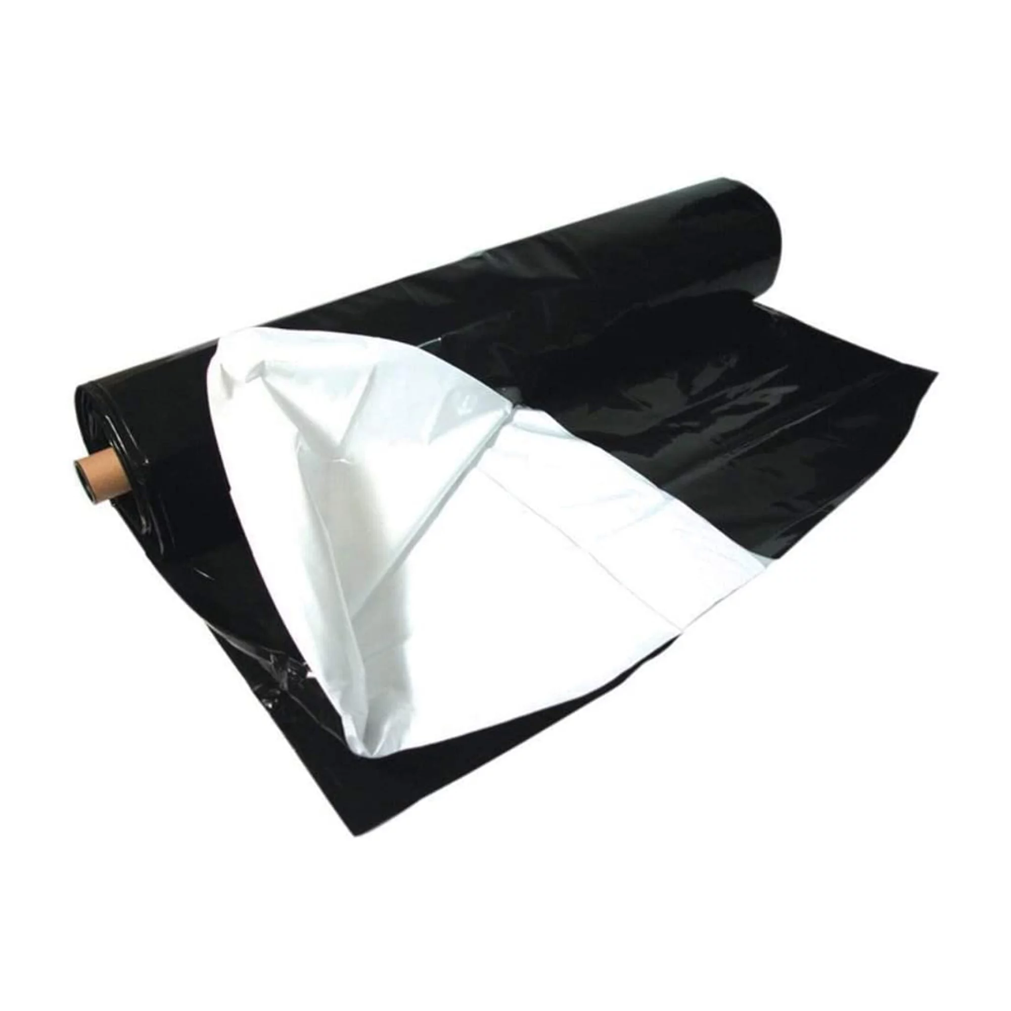 Hydrofarm Heavy Duty Waterproof Black White Poly, 10 x 25 Ft, 5.5 Mil