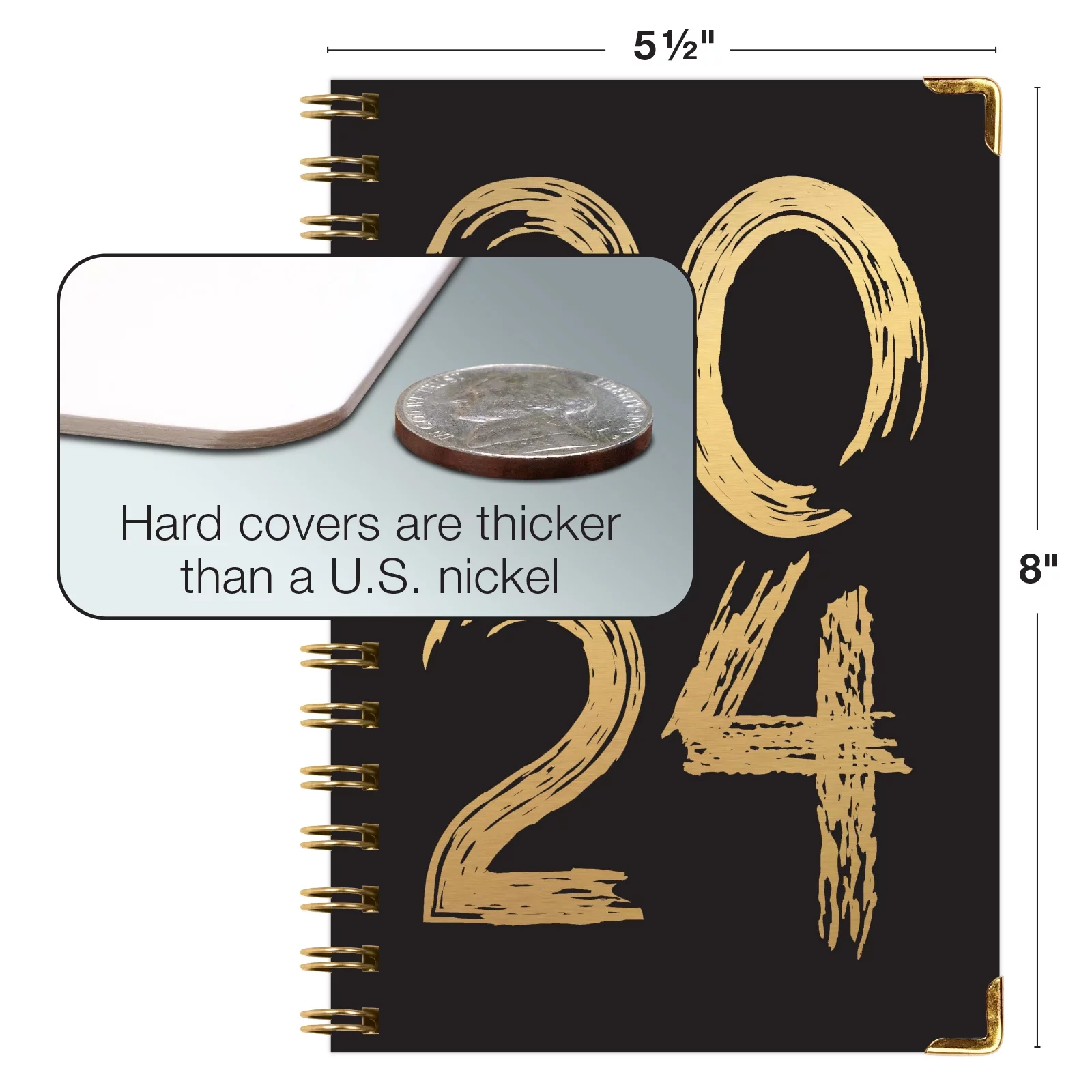 Hardcover CY 2024 Fashion Planner - 5.5