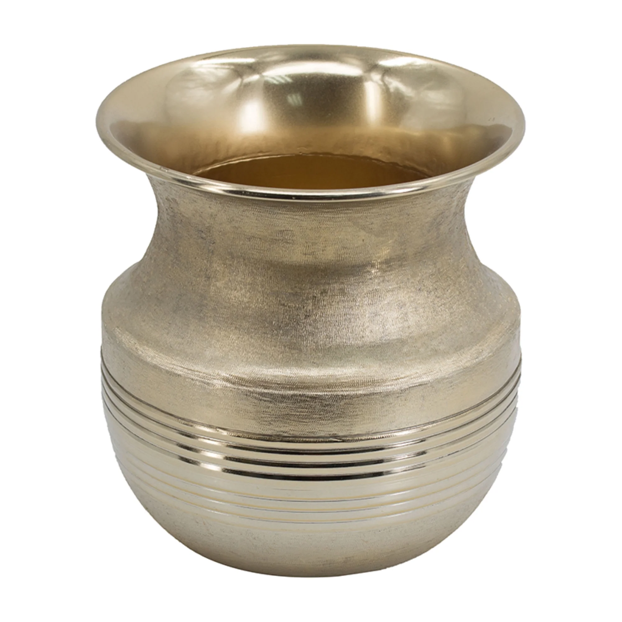 CC Home Furnishings Small Wide Mouth Aluminum Pot - 9