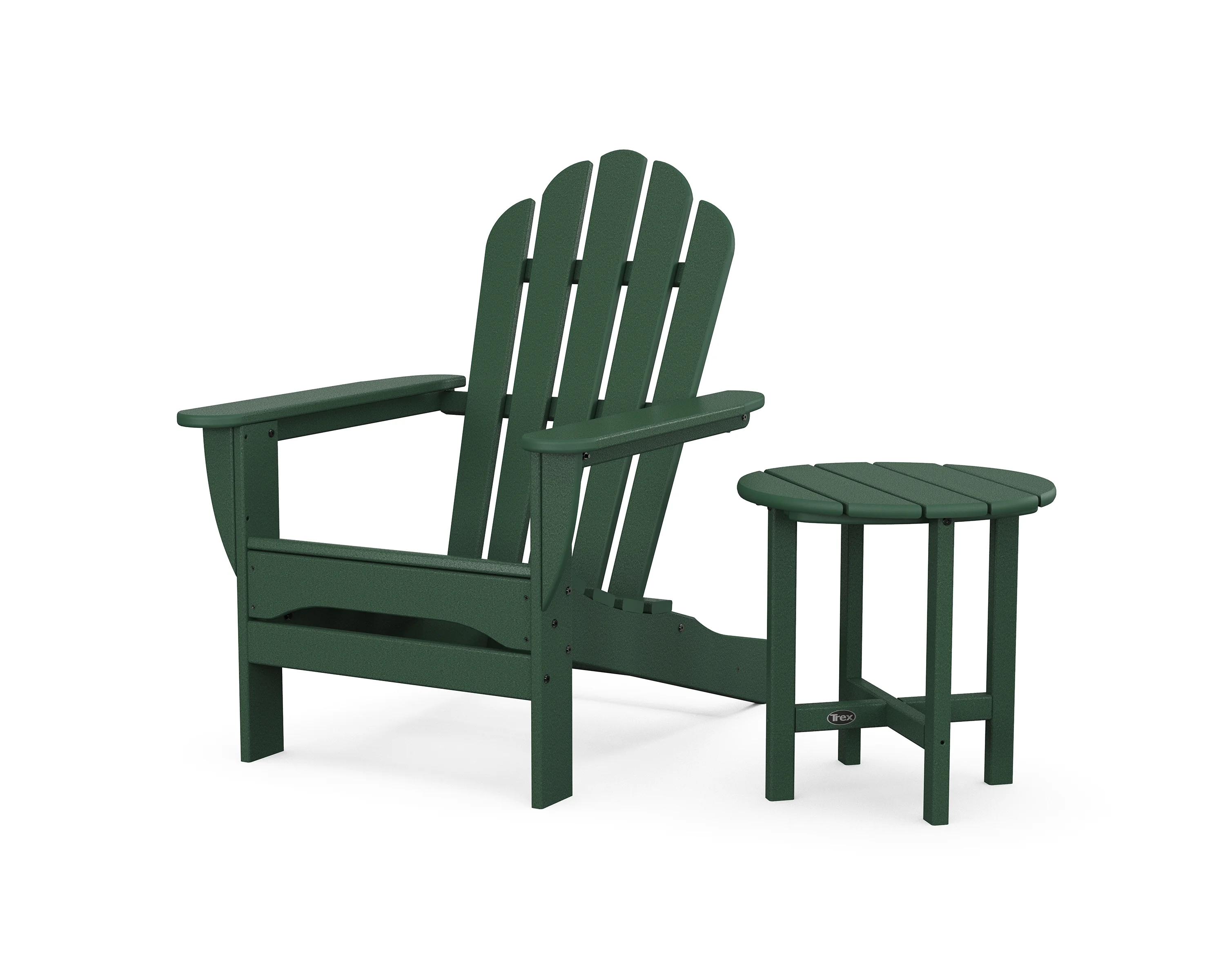 Trex® Outdoor Furniture™ Monterey Bay Adirondack Chair with Side Table in Rainforest Canopy