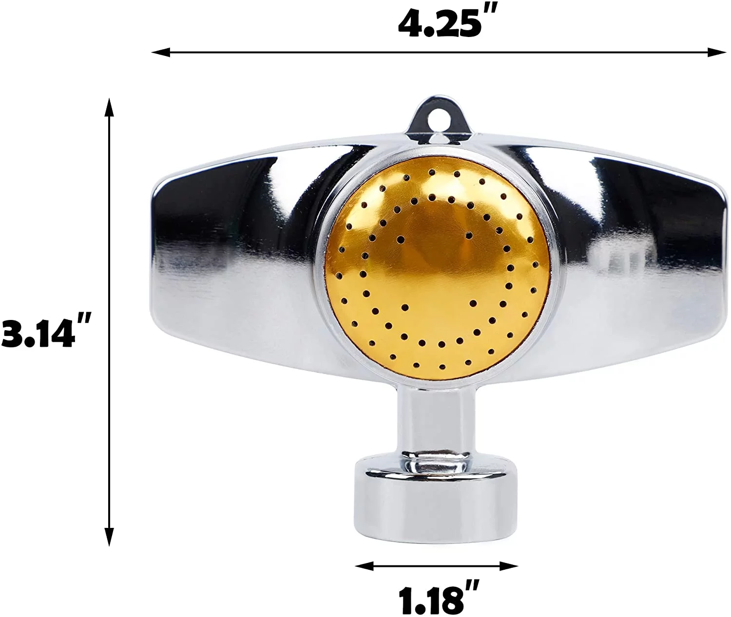Twinkle Star 3 Pack Metal Spot Sprinkler, 360 Degree Square Circle Pattern Sprinkler with Gentle Water Flow, Hose Sprinklers Coverage Area Up to 30FT for Small Area Yard Lawn Garden Watering