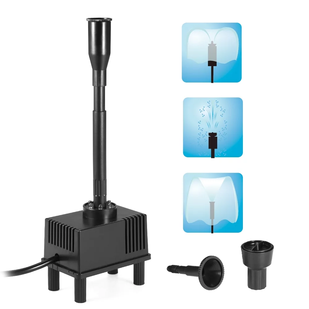 Fountain Pump,Water Pump With Submersible Water Pump With Led Fish Led Fish Pond Bath 600l/h 10w Submersible Water Bath 600l/h Pump With Led Fish Pond Moweo Dsfen