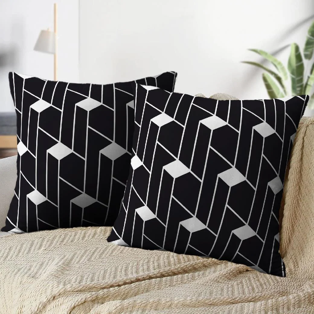 LALILO Throw Pillow Covers Striped Geometric Straight Lines Cushion Cover 18