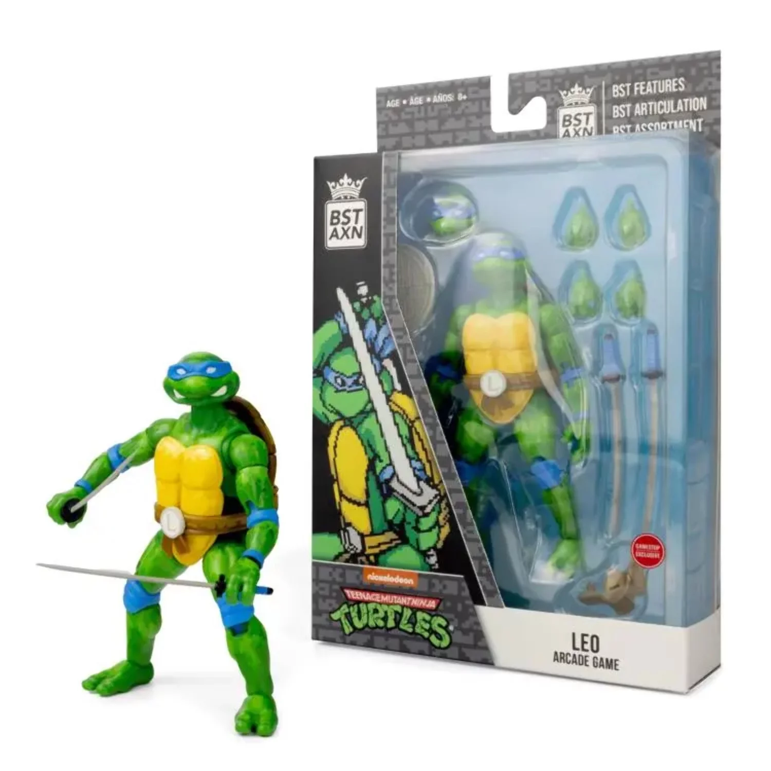 Teenage Mutant Ninja Turtles BST AXN leo Action Figure (Arcade Game)