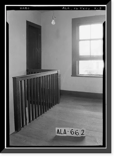 Historic Framed Print, Old Tavern, Broad & West Bridge Streets, Wetumpka, Elmore County, AL - 5, 17-7/8