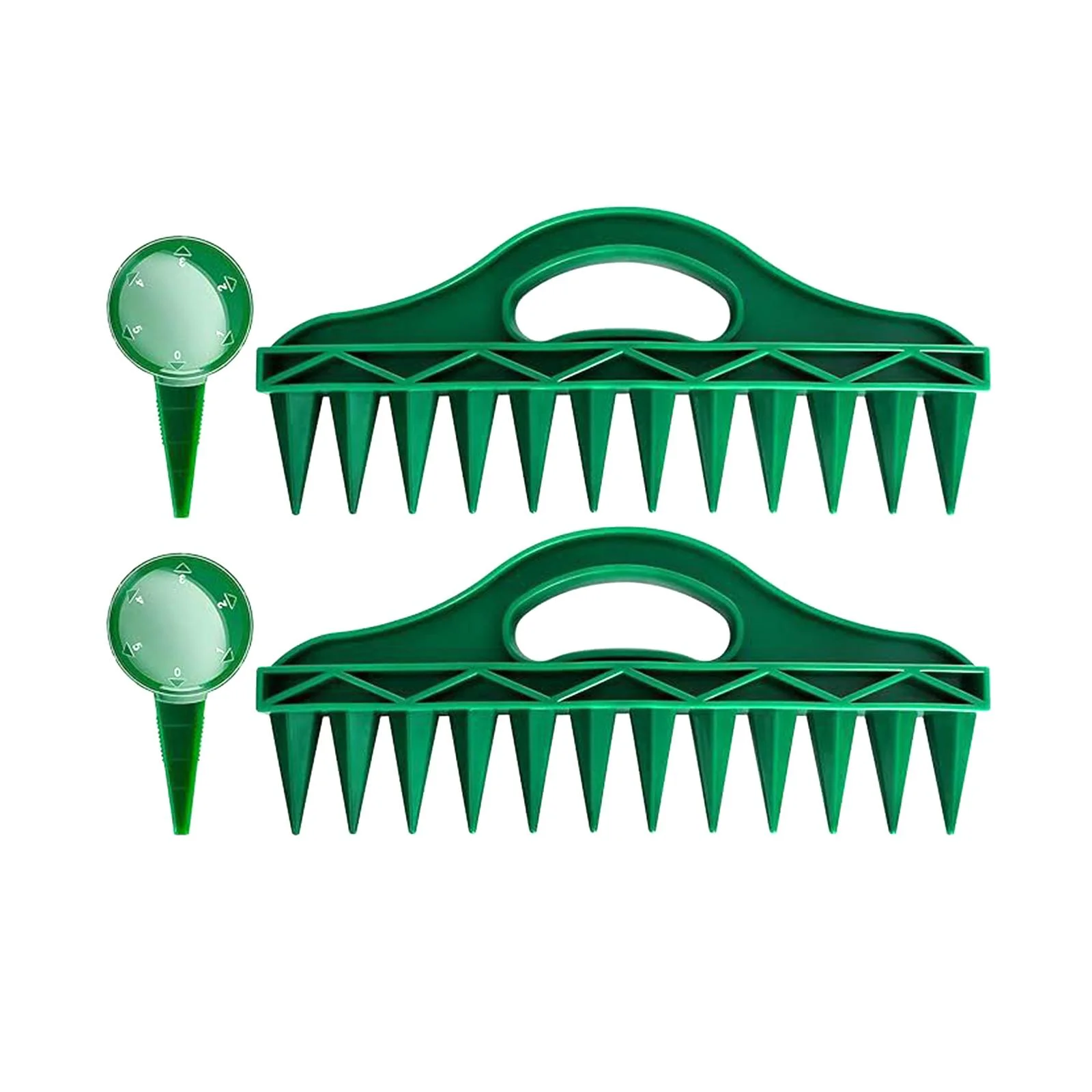 figatia Soil Digger Planter Garden Tools Transplanting Plants Gardening with Handle Horticultural Gift to Gardener Soil Digger Spacer 2 set