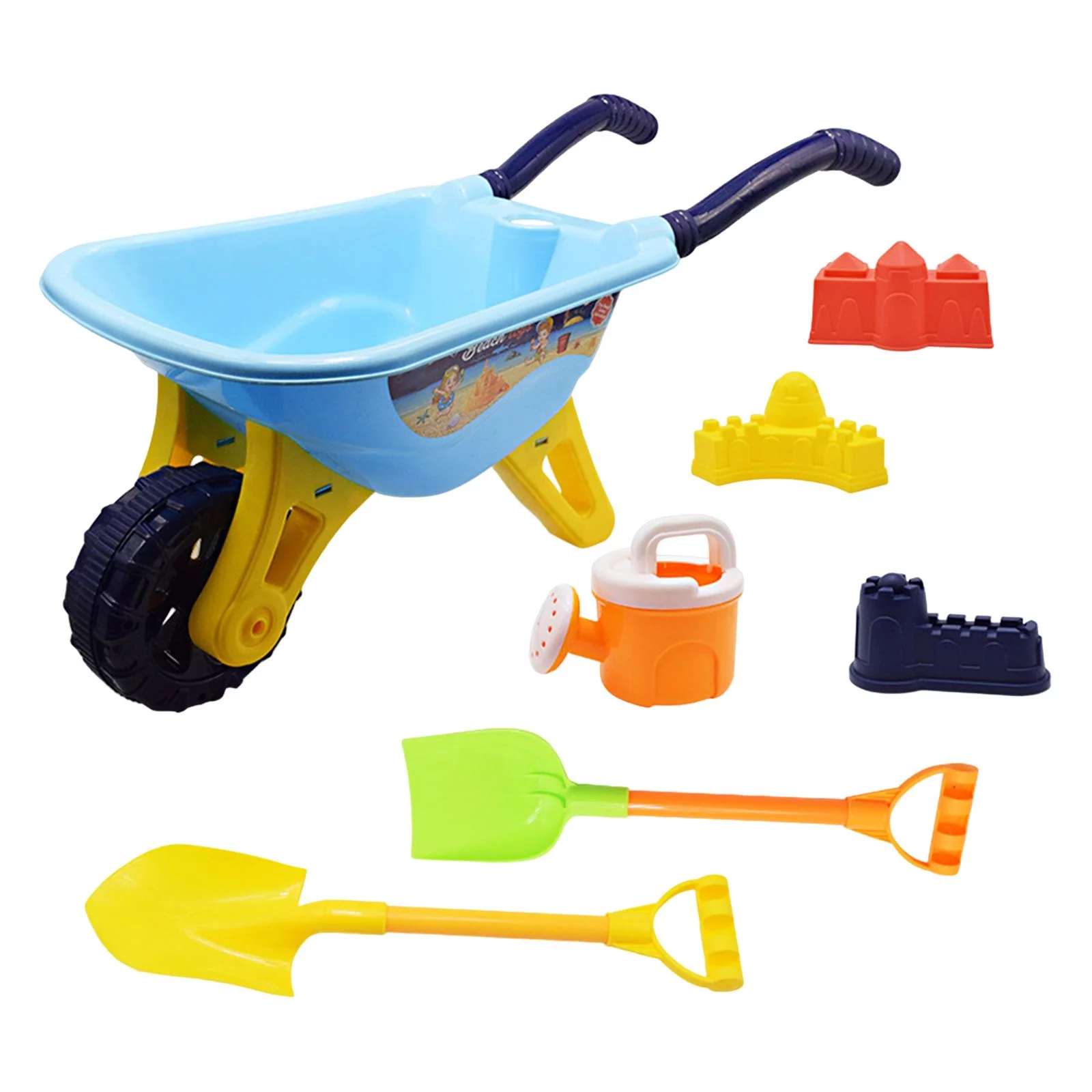 Beach Toy Sandpit Toys Kids Gardening Tool Set for Gardening Indoor Children big Blue
