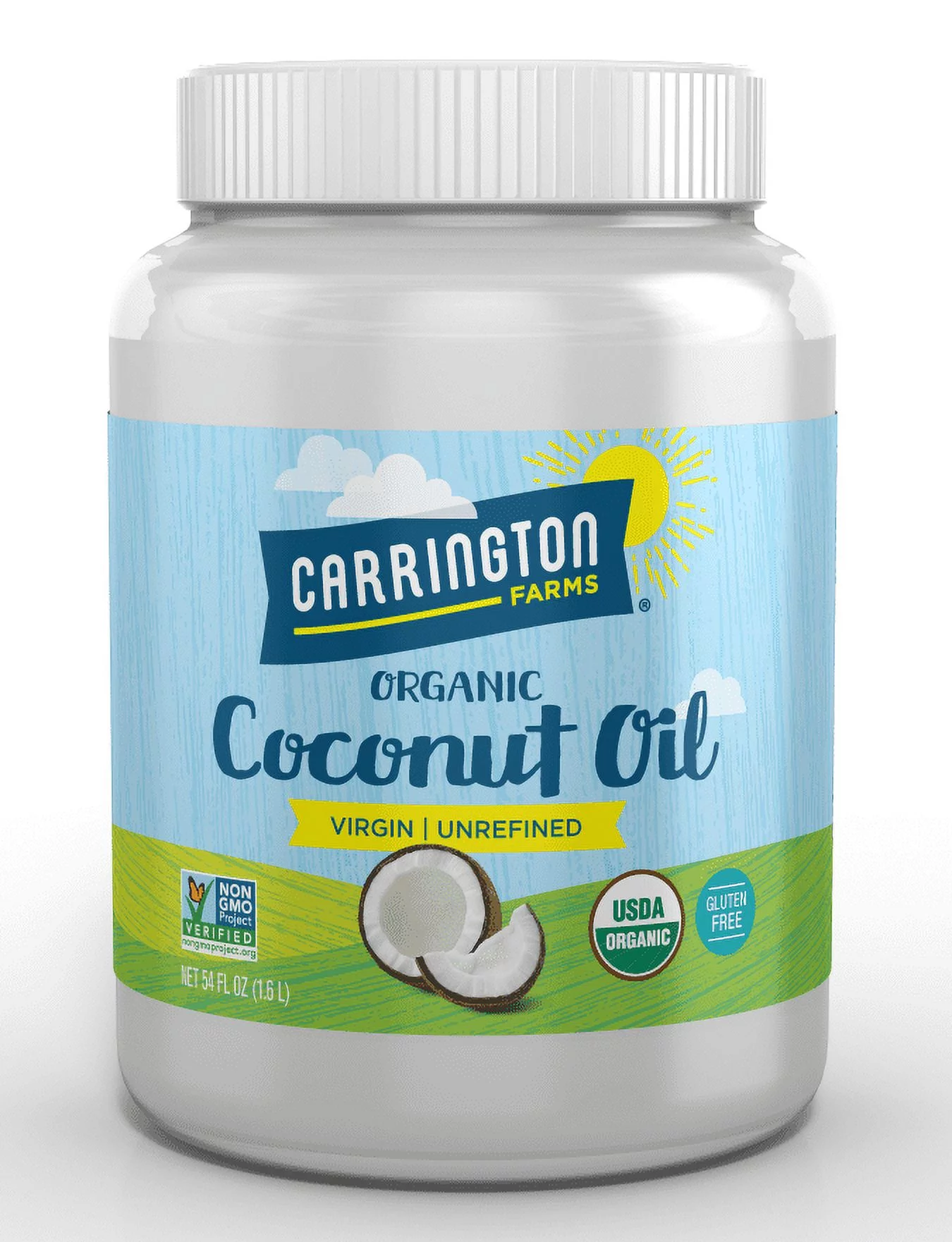 Carrington Farms Virgin Unrefined Coconut Oil, 54.0 FL OZ