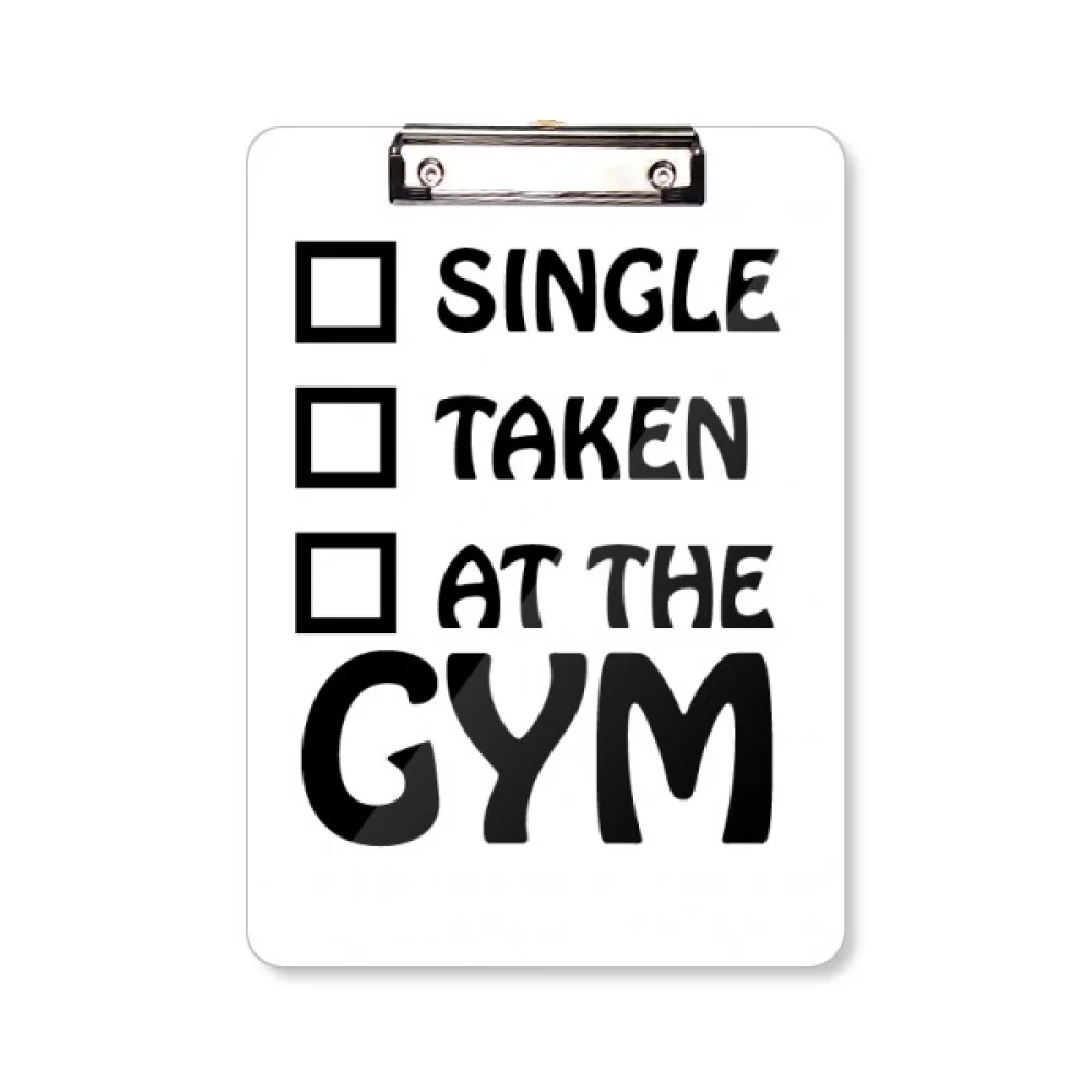 Single Married Gymnasium Choice Clipboard Folder Writing Pad Backing Plate A4
