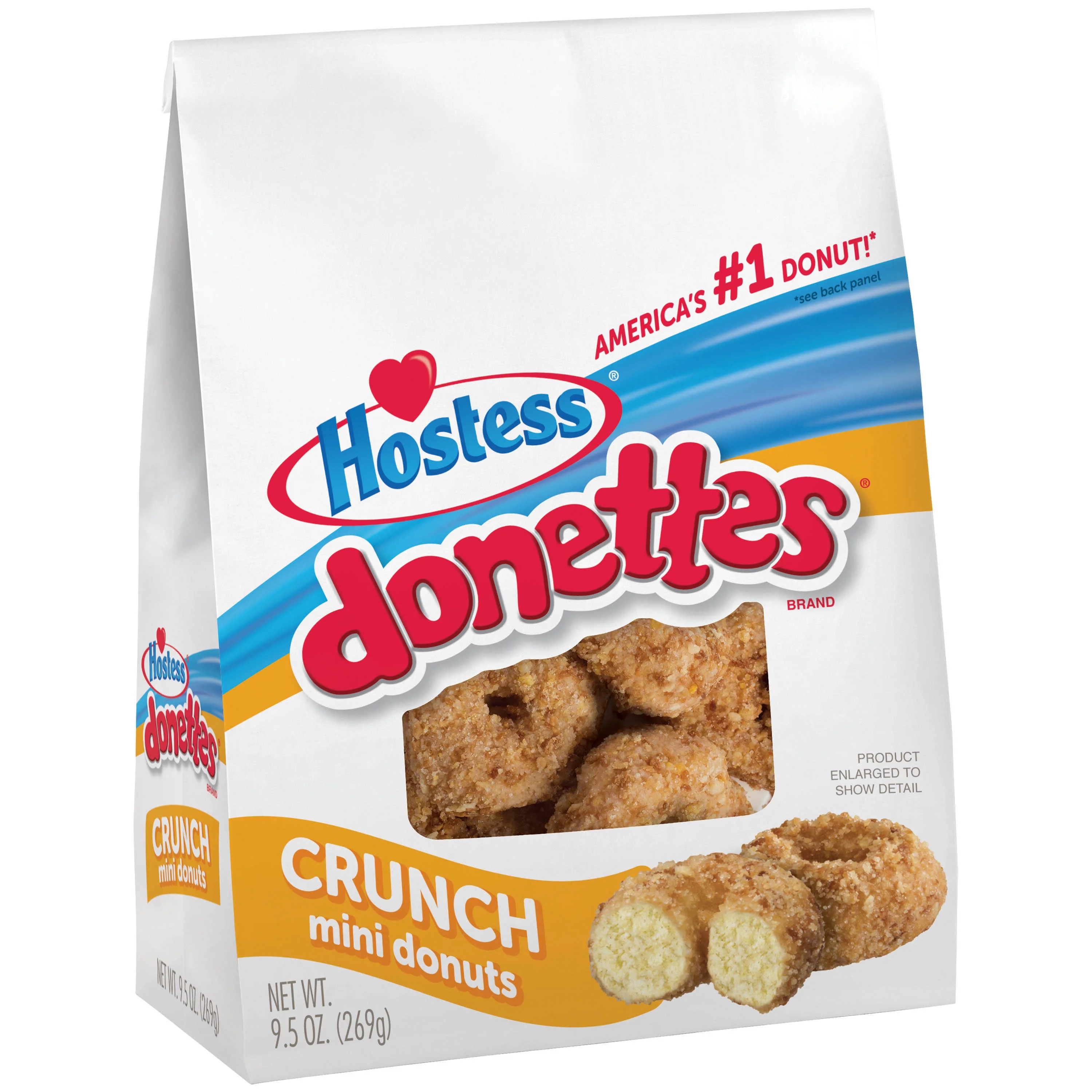 HOSTESS Crunch DONETTES, Sweet Coconut Crunch, 9.5 oz