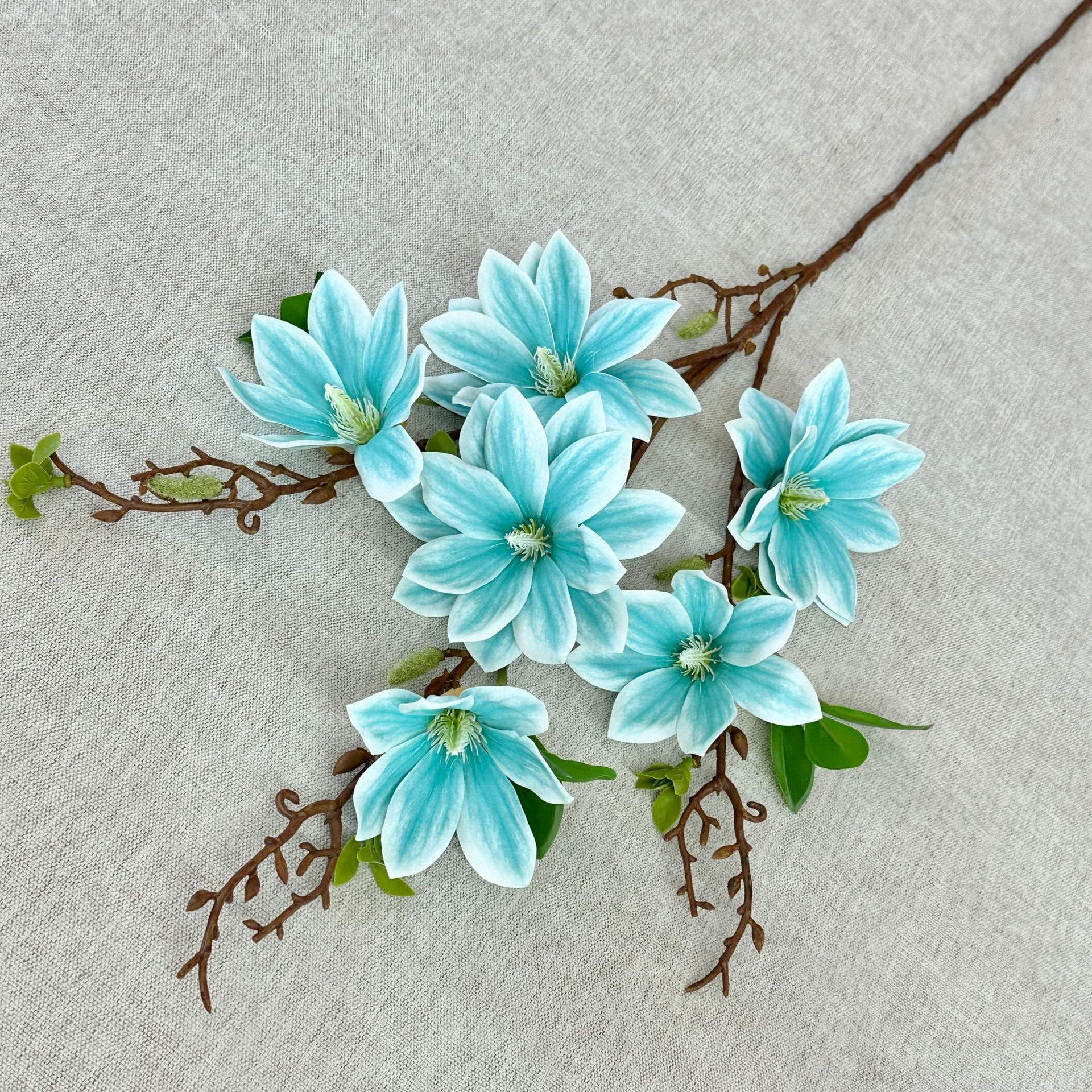 Single Branch Millennium Magnolia Xiaolongfeng Furnishing Living Room Flower Settings Wedding Wedding Wedding Flower Material