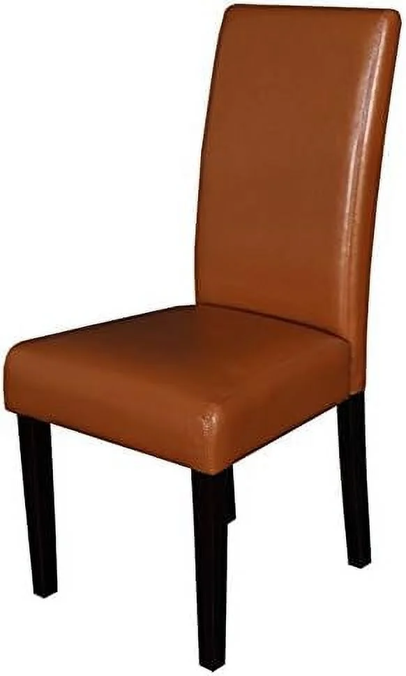 TJCGDTY Villa Faux Leather Dining Chairs  Boysenberry