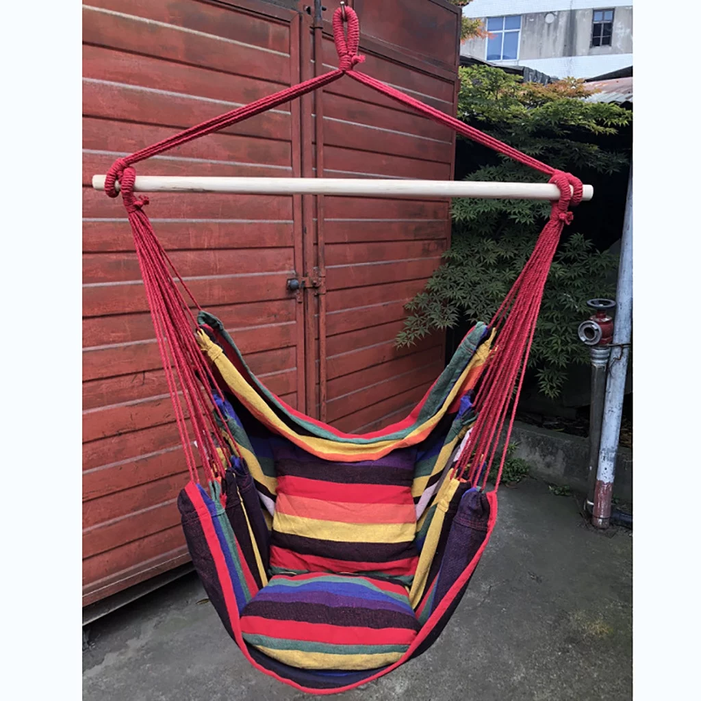 SIfdSeng Outdoor Children Hammock Indoor Garden Hanging Chair Swinging Basket Rocking Father’S Day Father's Day Gifts for Dad from Daughter 4th of July Outdoor Decorations for Front Porch