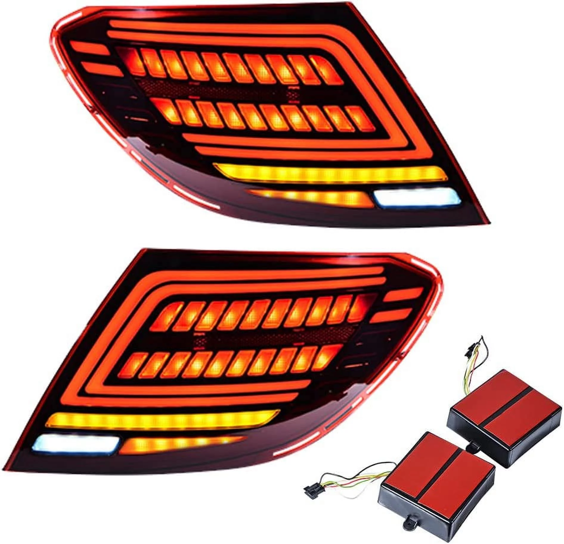 Astra Depot Clear Lens Tail Light Assembly Error Free Fit 2007-2014 Mercedes W204 C-Class C180 C200 C230 C250 C280 C300 C350 C63 AMG Driver Passenger Side