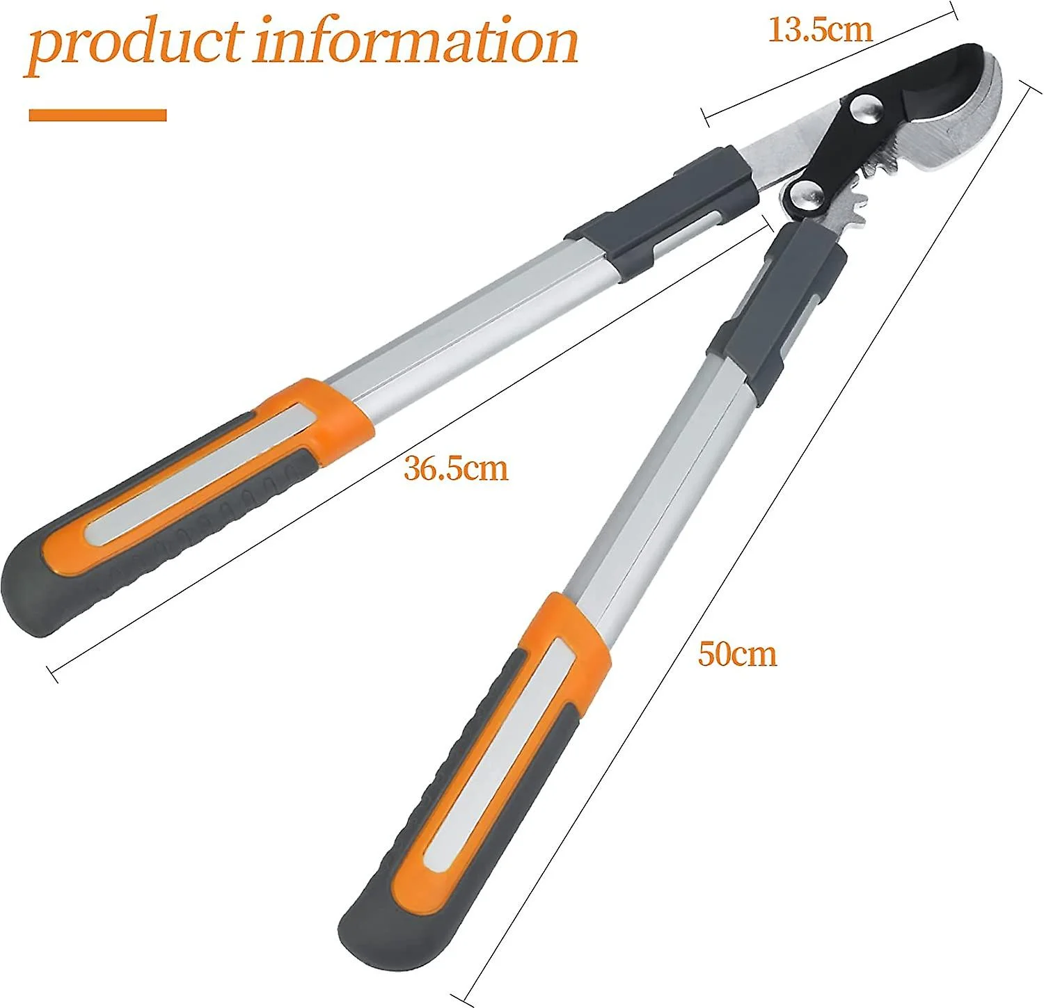 50cm Lopper,geared Cutting System,multi-thickness,can Cut Thick Branches With A Diameter Of 3cm,sharp Sk5 Blade