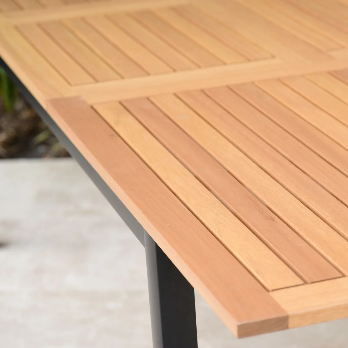 Amazonia Amoise Teak Finish & Aluminum 9 Pieces Extendable Rectangular Patio Dining Set