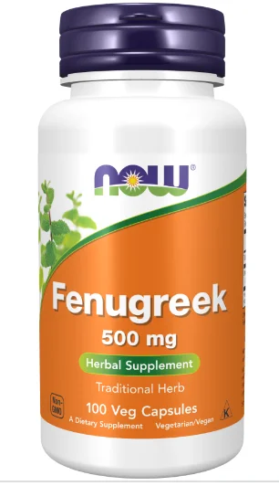 Now Foods Fenugreek, 500mg, 100 Veg Capsules