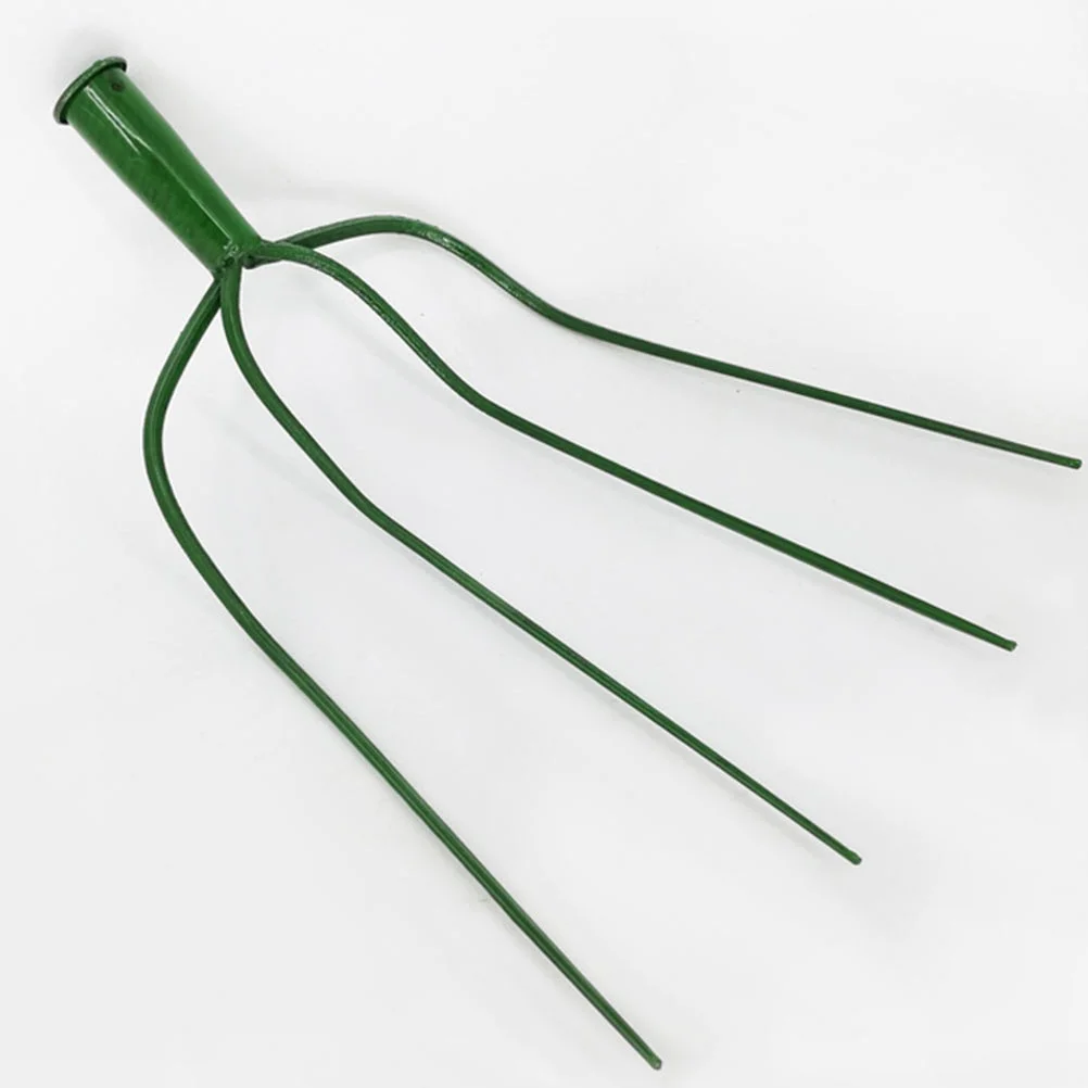 Guichaokj Practical Farming Fork Multi-functional Farm Pitch-fork Iron Grass Fork