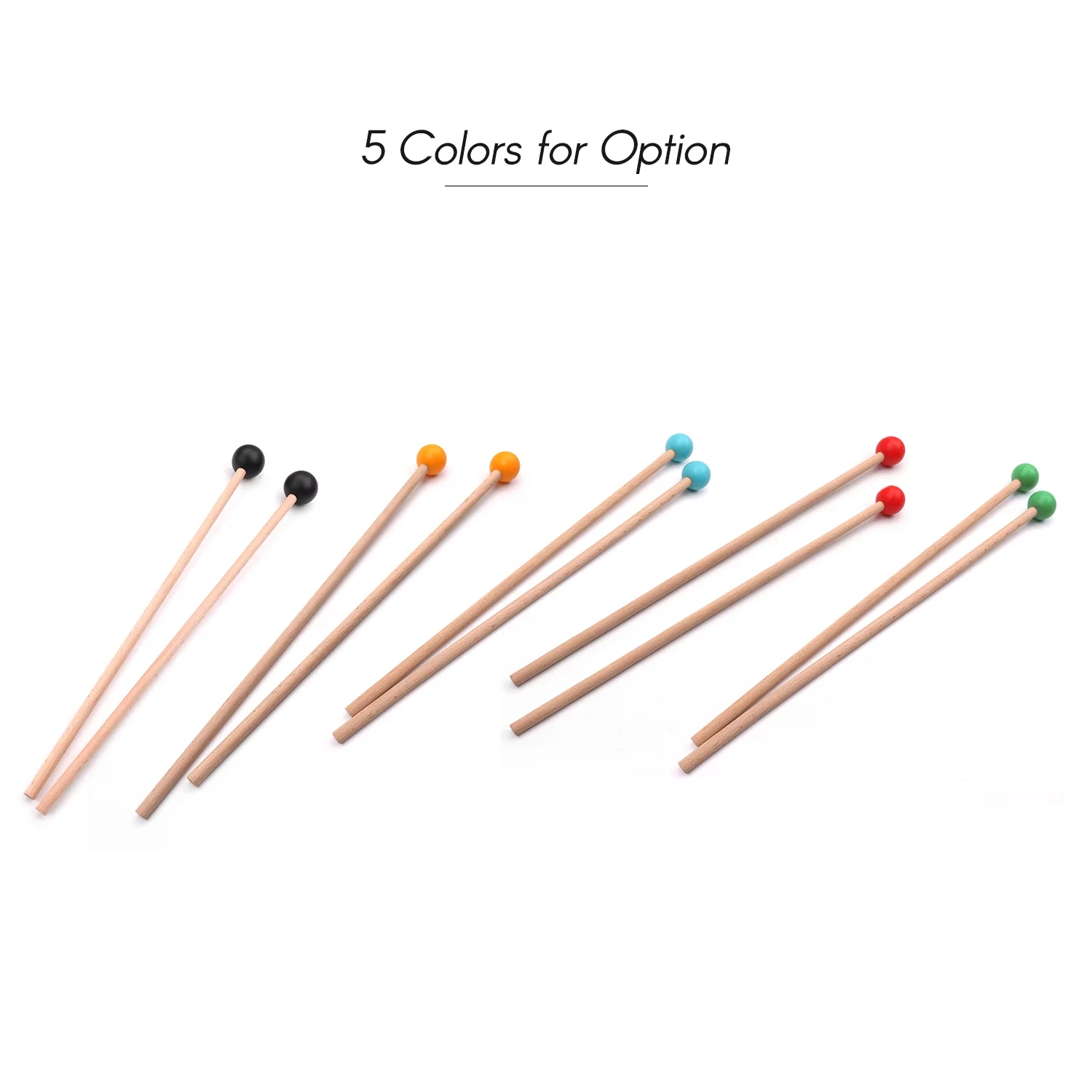 CACAGOO 1 Pair Professional Xylophone Marimba Mallet Drumsticks Percussion Parts Length 365mm