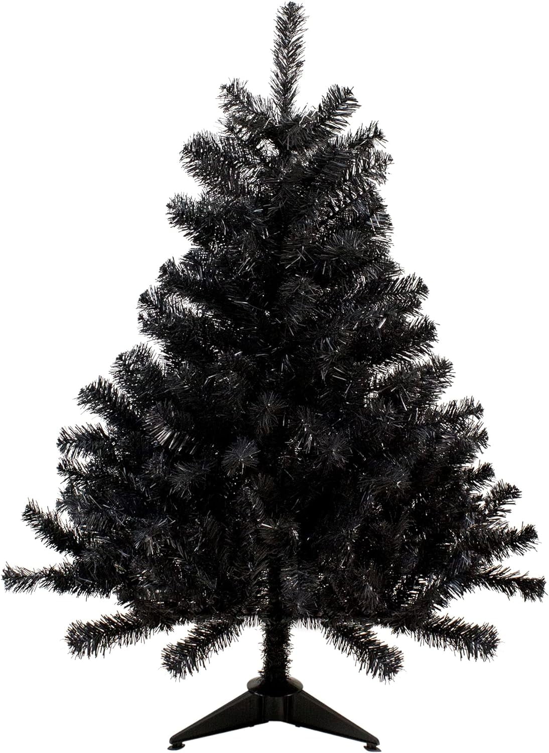 Modern 4-Foot Black Spruce Artificial Christmas Tree (36D)