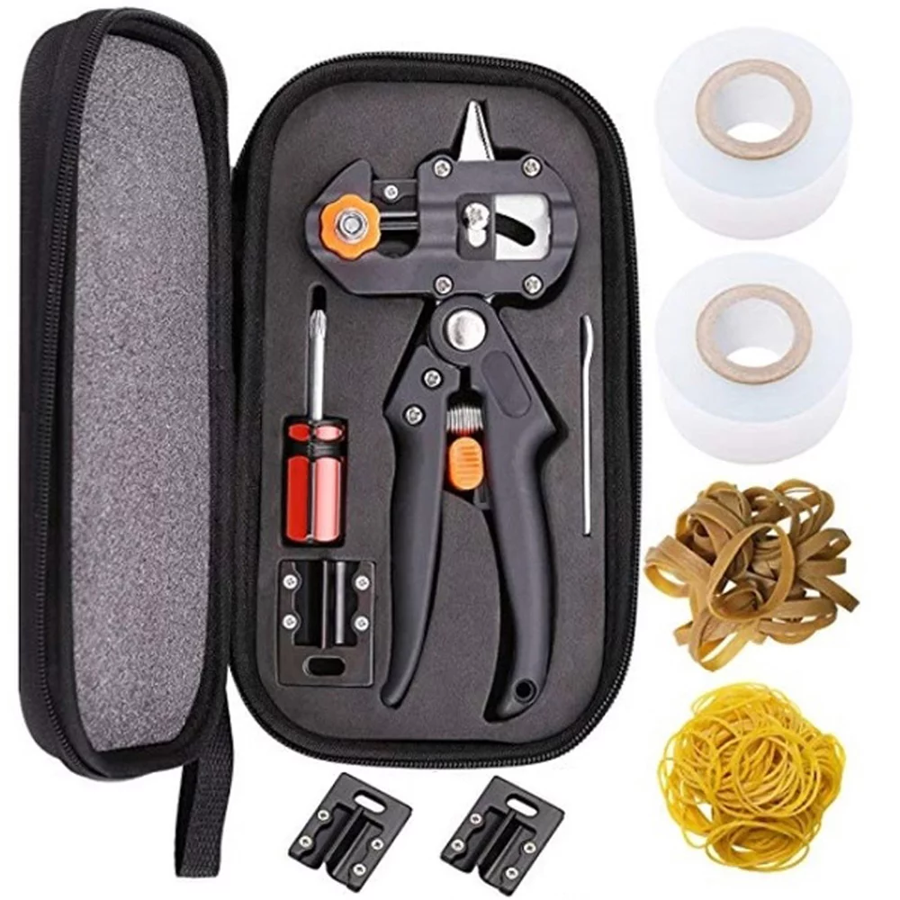 Carevas Household Garden Grafting Tool Set Fruit Tree Professional Pruning Shears Cutting Tools Kit