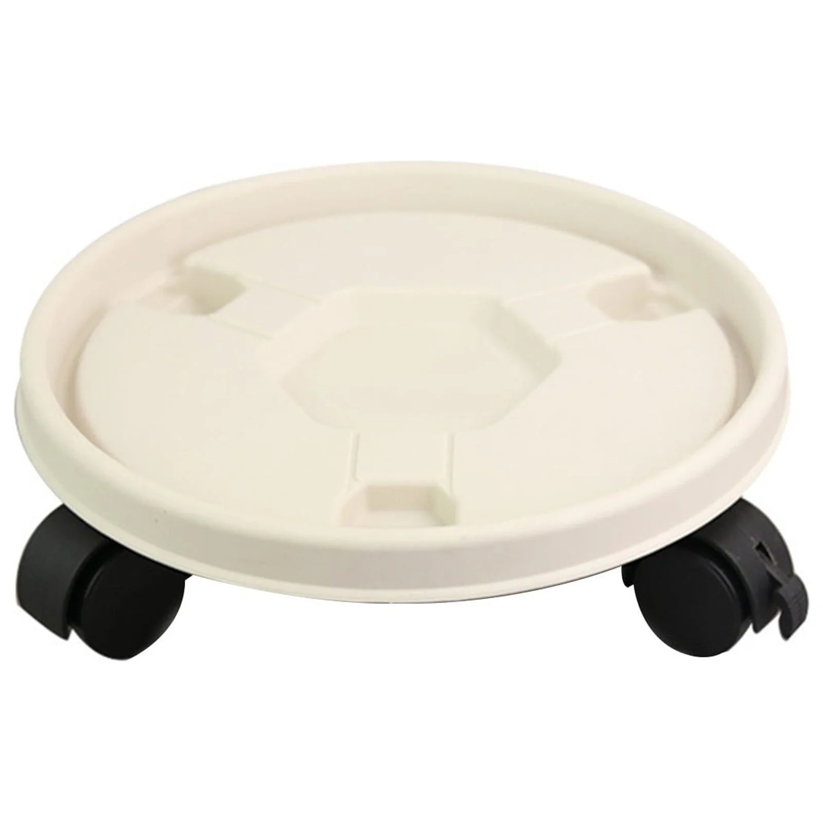 pdqouc Multifunctional Universal Wheel Mobile Tray Flower Pot Bottom Basin Support Roller Round Chassis Four Wheel Tray to Easy Moving Plants Can Hold 9 Inch Pots