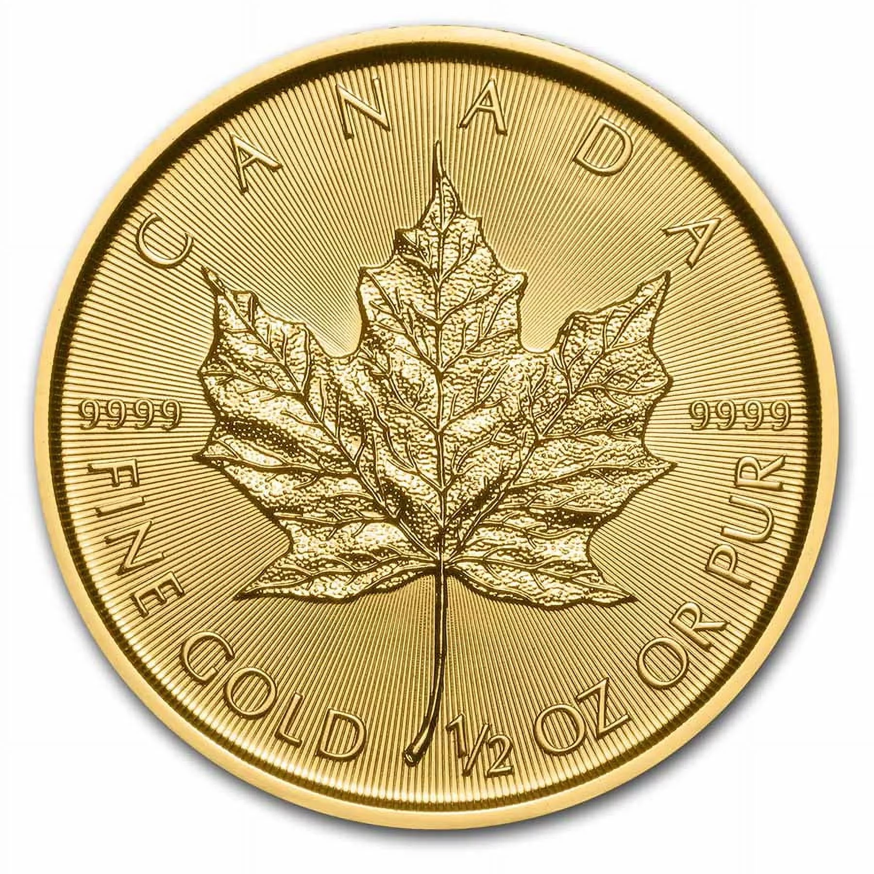 2022 Canada 1/2 oz Gold Maple Leaf BU