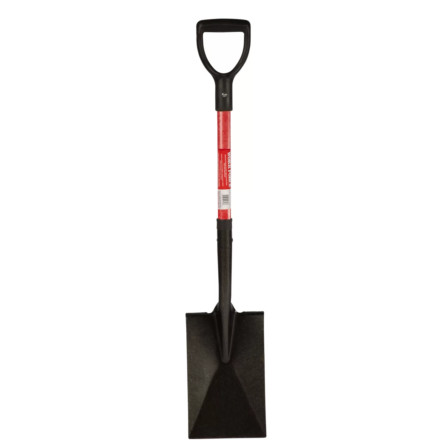 Workforce Tools Garden Spade - Sturdy 28” Fiberglass Handle - Heavy Duty 16 Gauge Steel Head