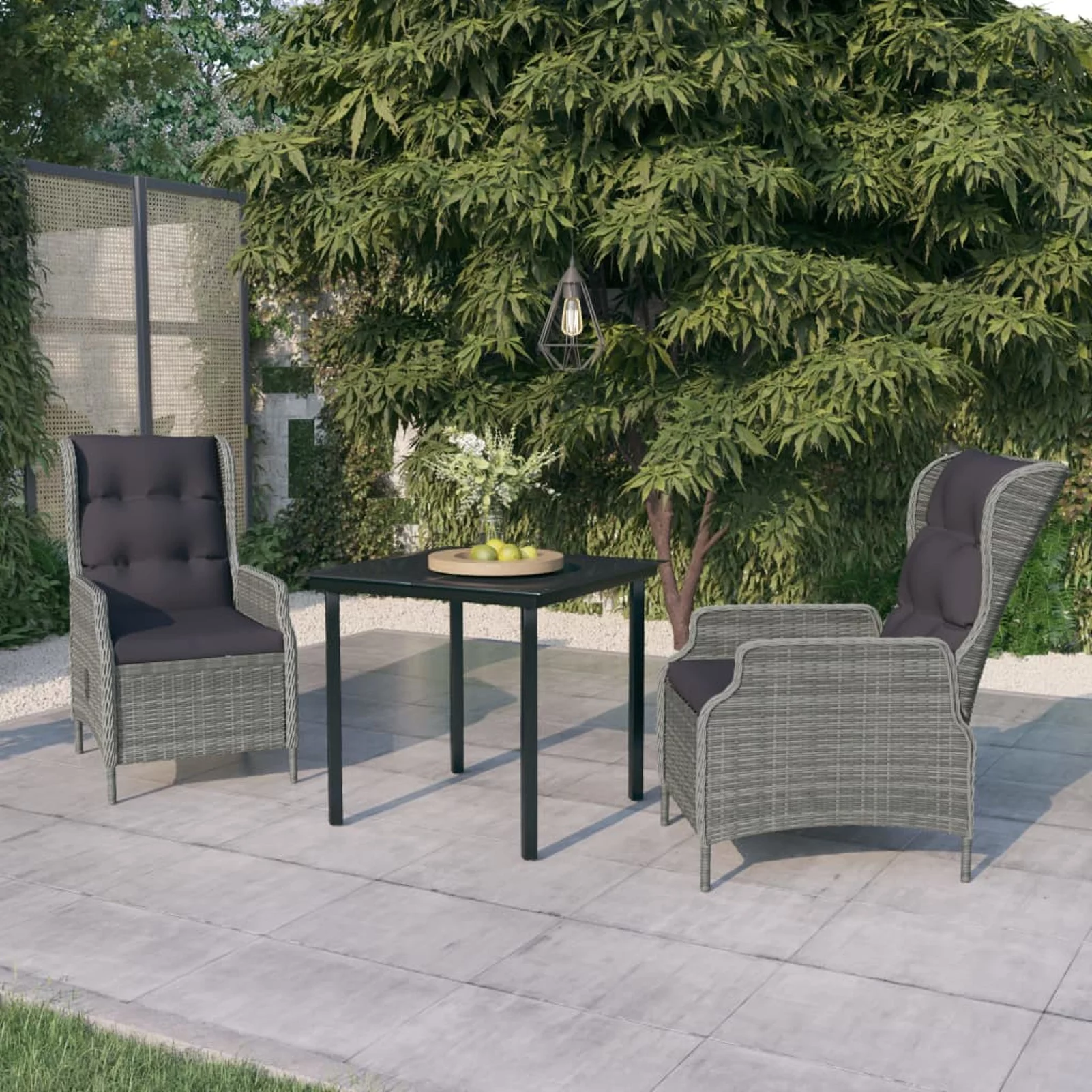 Andoer parcel,Furniture3 Piece Patio SetPatio Furniture Set PatioFurniture Piece Patio Set 3099643 Set Balcony Deck Frame Set Balcony SetTable Steel Frame Set