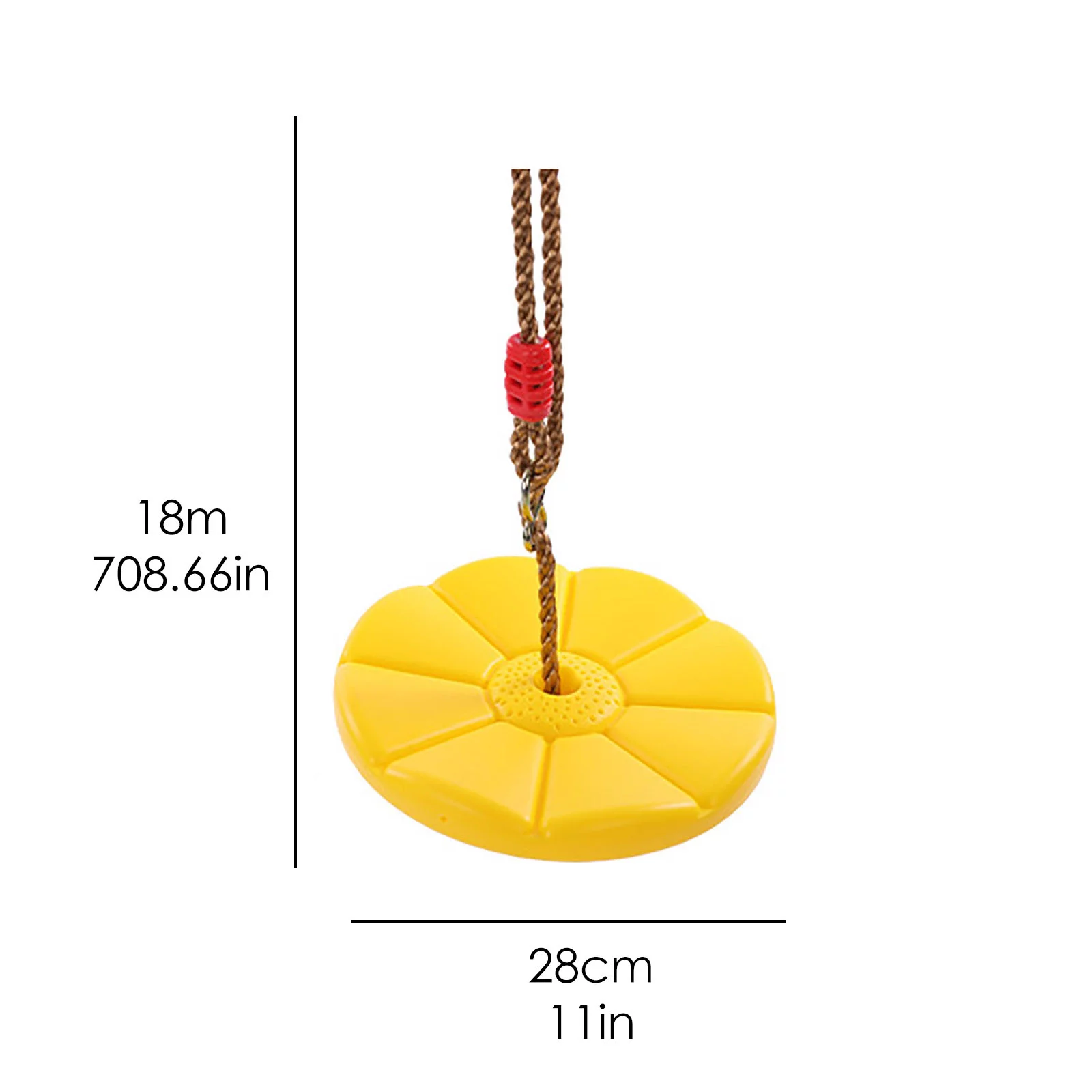 YOHOME Children's Swing With Petals Seat Outdoor Sports Climbing Rope Disc Swing