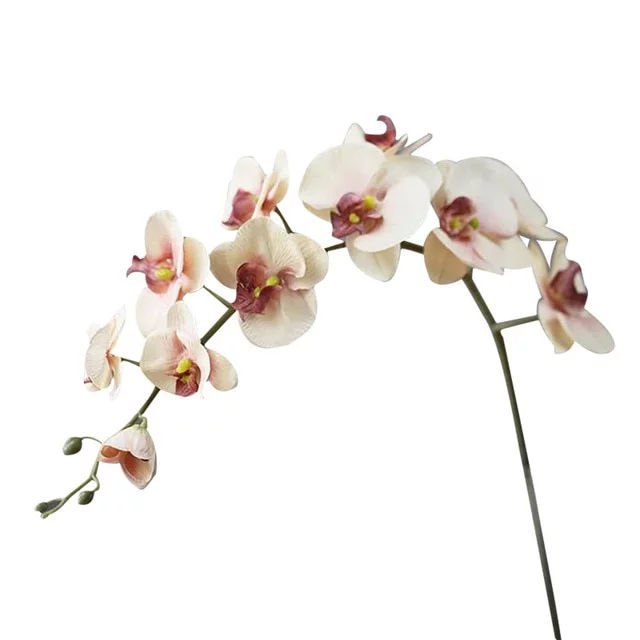 ACMDL     11 Heads Silk Orchid Phalaenopsis Flowers DIY Wedding Floral Bouquet Artificial Plants Fake Flowers Home Decor