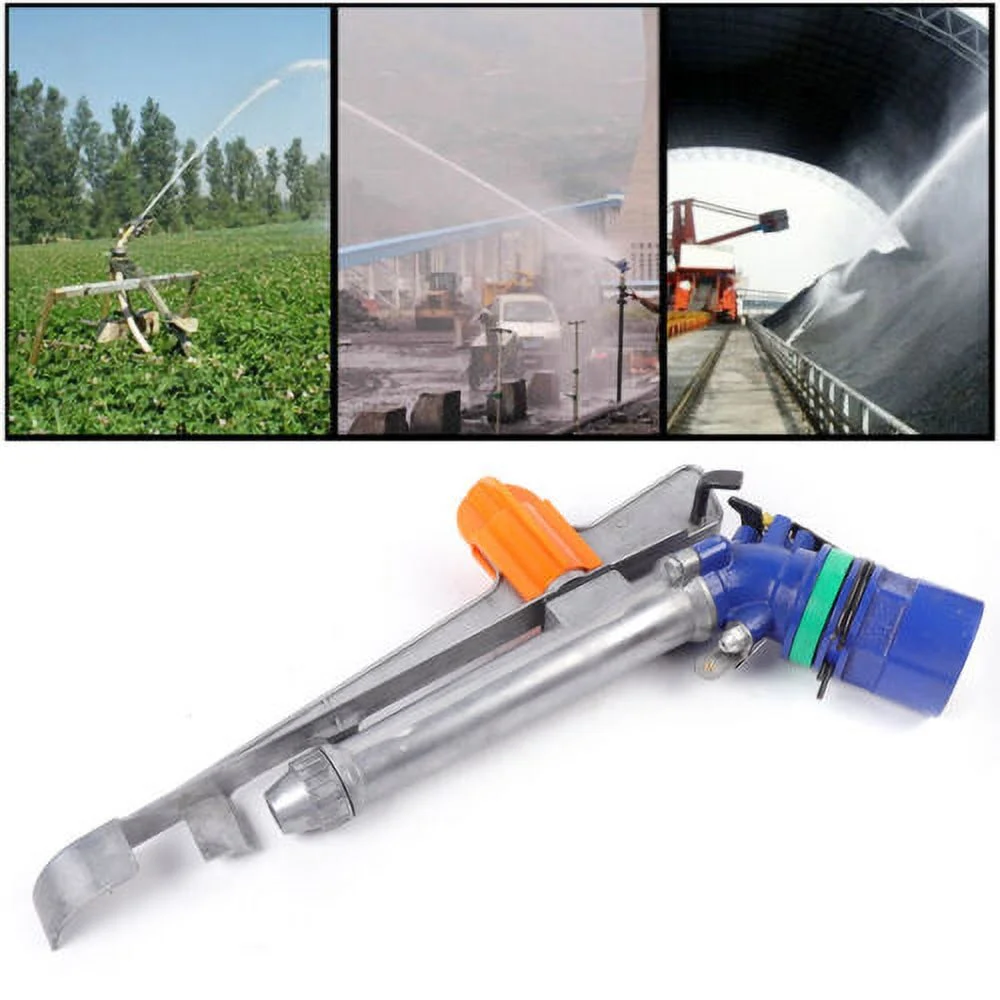 1.5 in Irrigation Sprinkler Large Impact Area Water Spray Gun 360° Adjustable