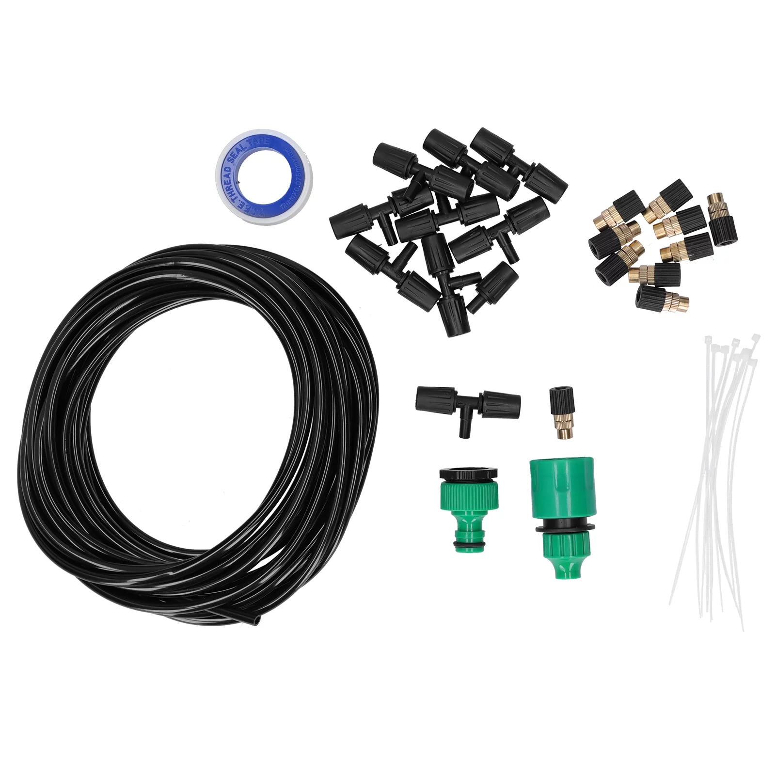 Nimomo Irrigation Kit Durable Garden Irrigation System Watering Atomizing Sprayer Kit 4/7 Tube 10m Garden Accessory EU