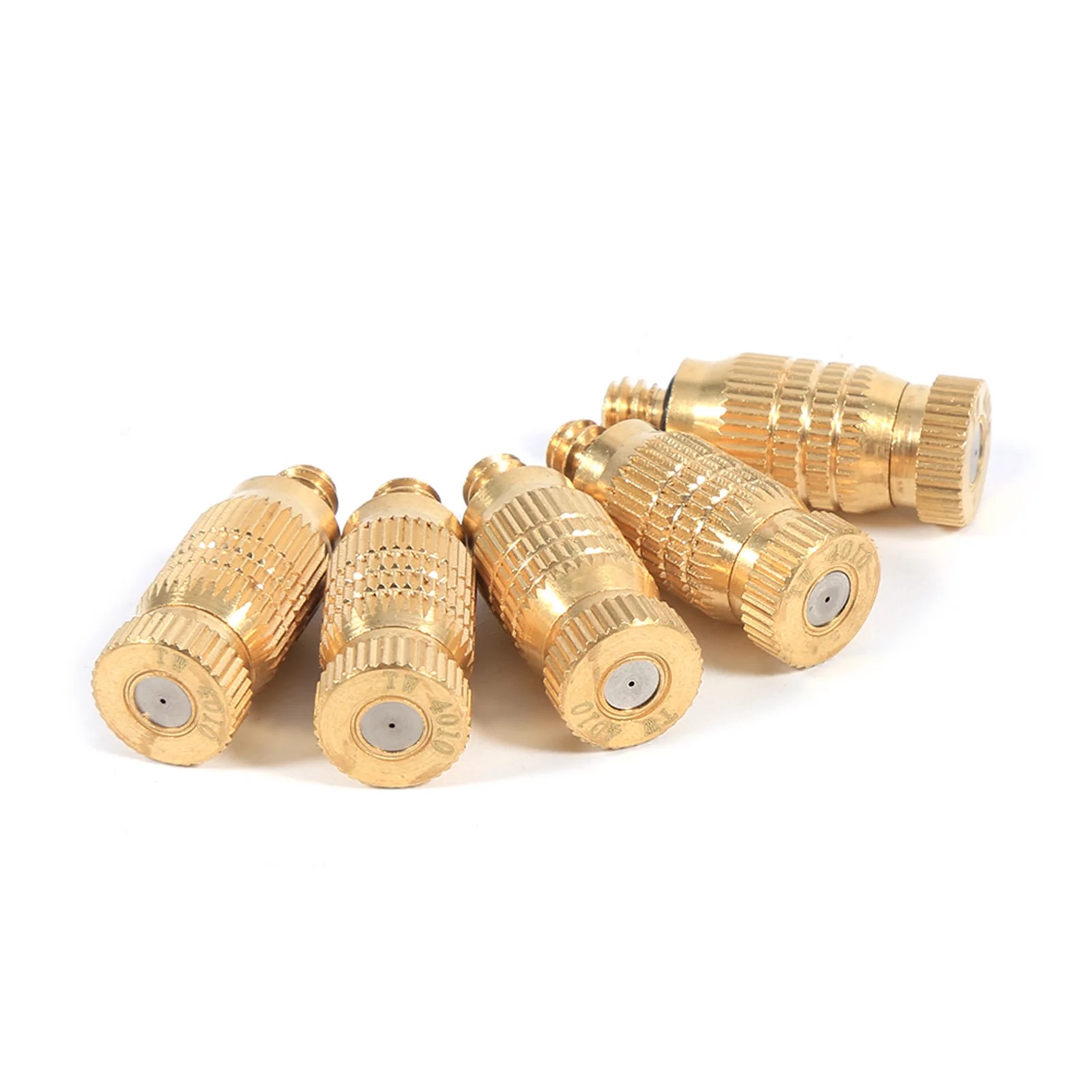 Blantye 10Pcs Threaded Brass Fog Mist Nozzles Misting Fogging Spray Sprinkler Head