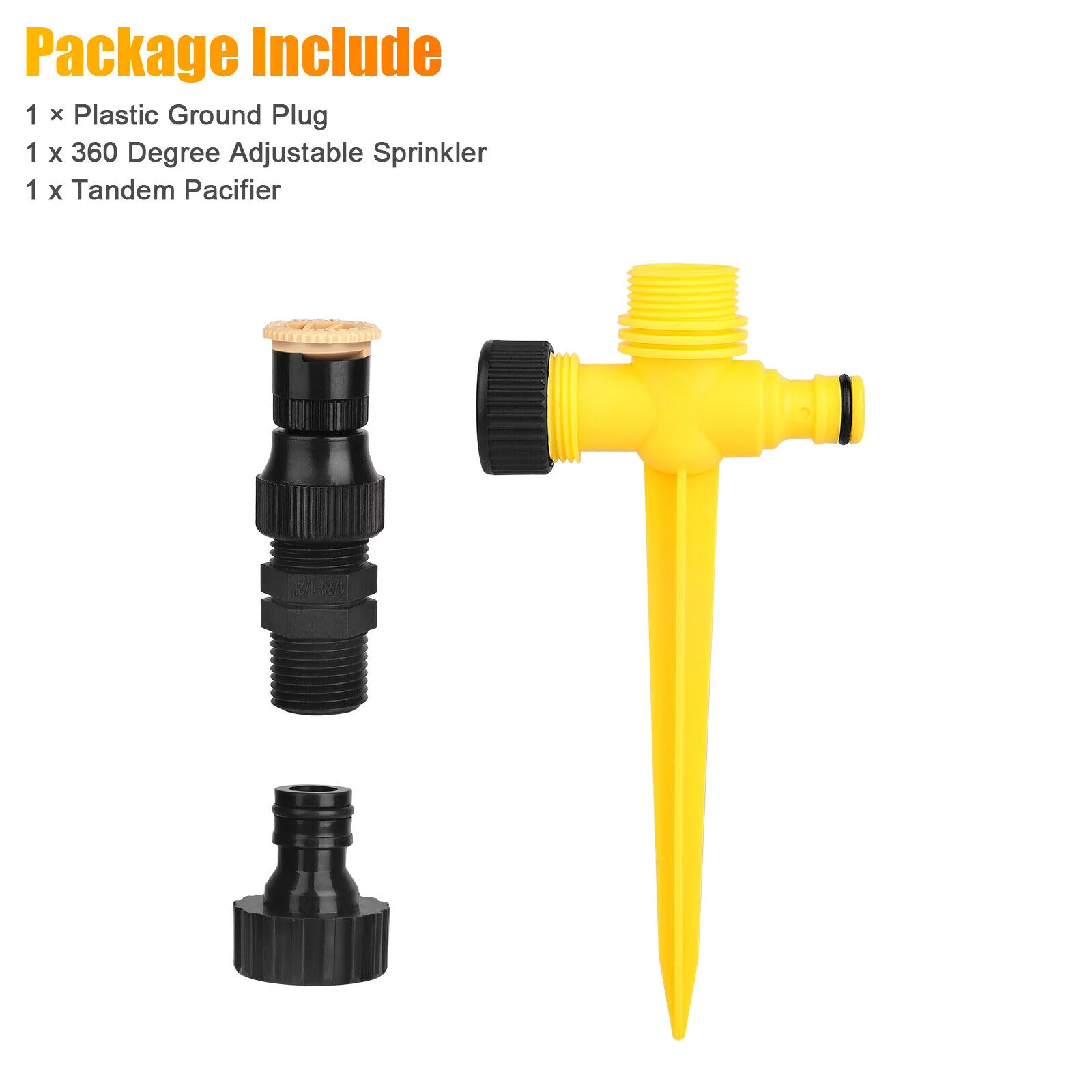 1-4x 360° Garden Lawn Sprinkler System Automatic Grass Watering Spray Irrigation