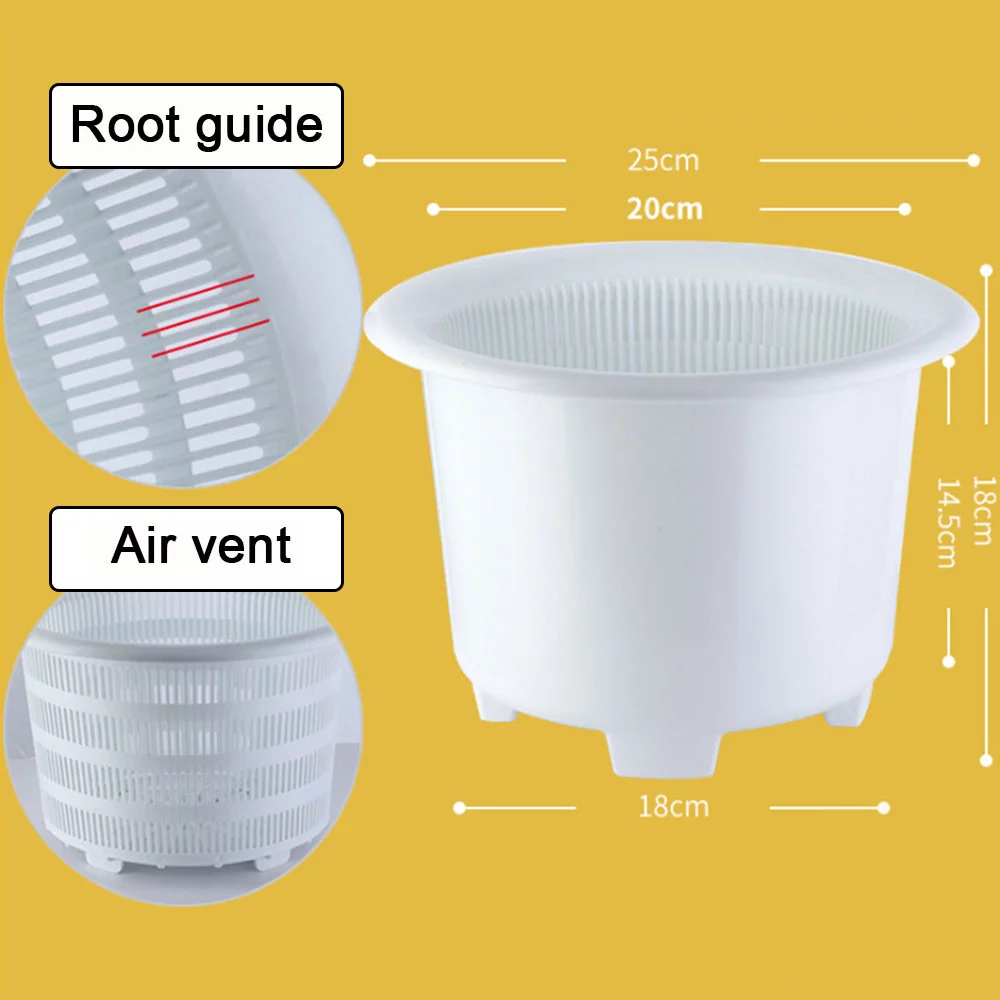 Flowers Orchids Planters Mesh Net Pots Double Round Plastic Planters Indoor Flower Plant Pots