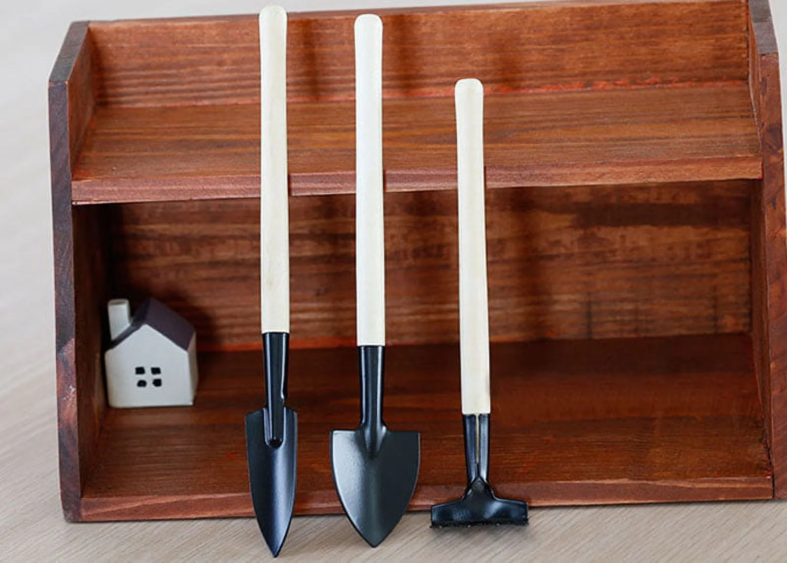 BOLUOYI 4Th of July Indoor 1Set Small Shovel Rake Spade Wood Handle Metal Head Kids Tool