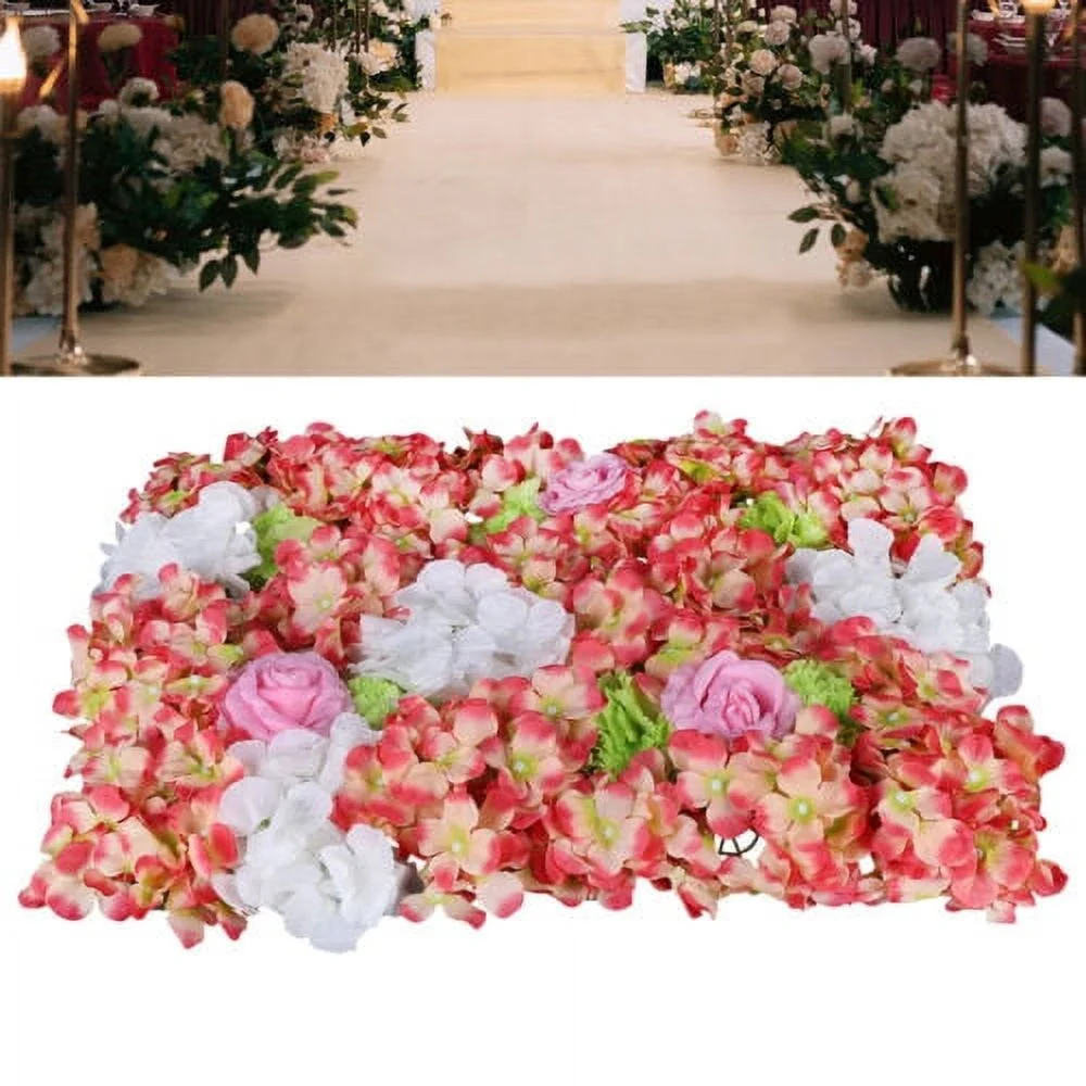 6 Pack Artificial Fake Flower Hydrangea Wall Panel Banquet Wedding Backdrop Wall