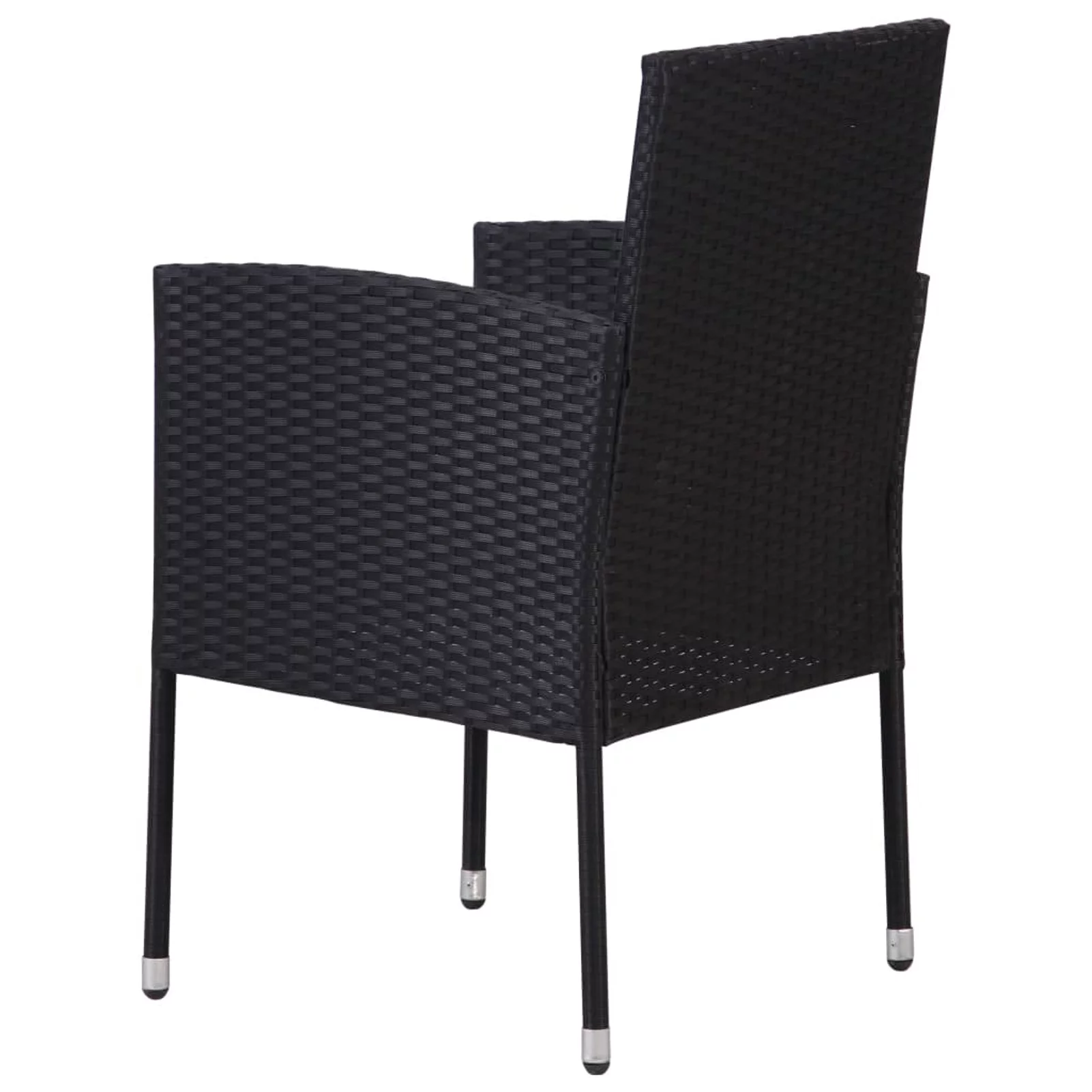 Andoer parcel,Poly Rattan Chairs Furniture Patio Chair Set 4 Pcs Patio Chairs With Seat Cushions Deck Lawn 4 Cushions - Steel Seat Cushions -Deck Lawn Keketa 1128650a Chairs With Seat 313125