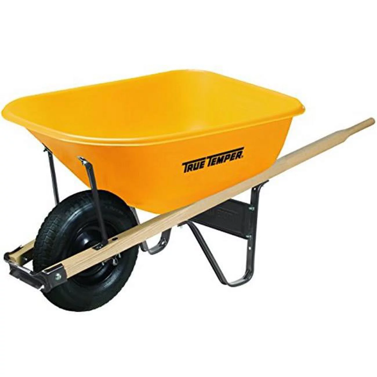 True Temper 027-RP625 6 cu ft. Poly Plastic Wheelbarrow