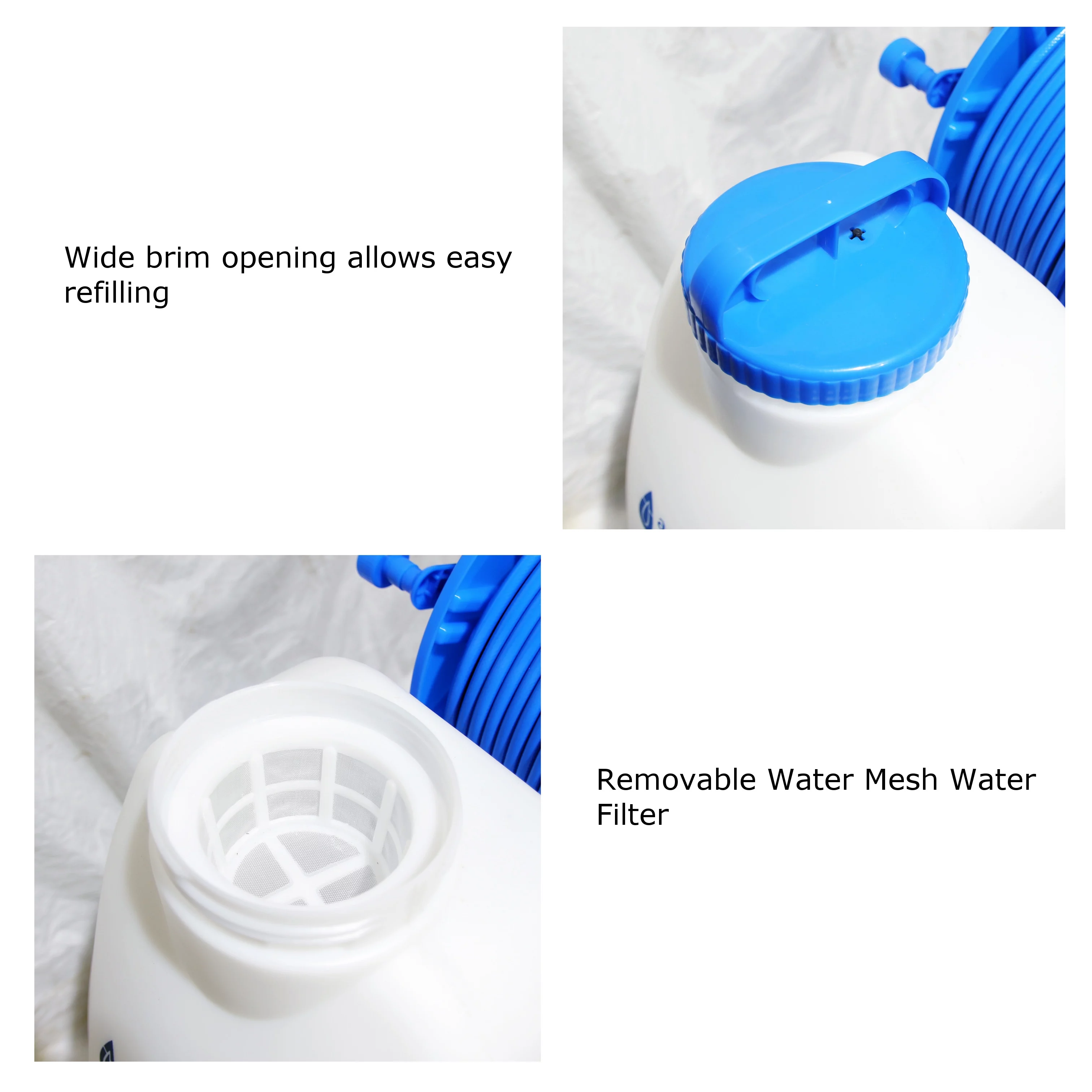 Window and Solar Panel Cleaning System: Rolling 11 Gallon Water Tank with 30 Foot Water Fed Pole