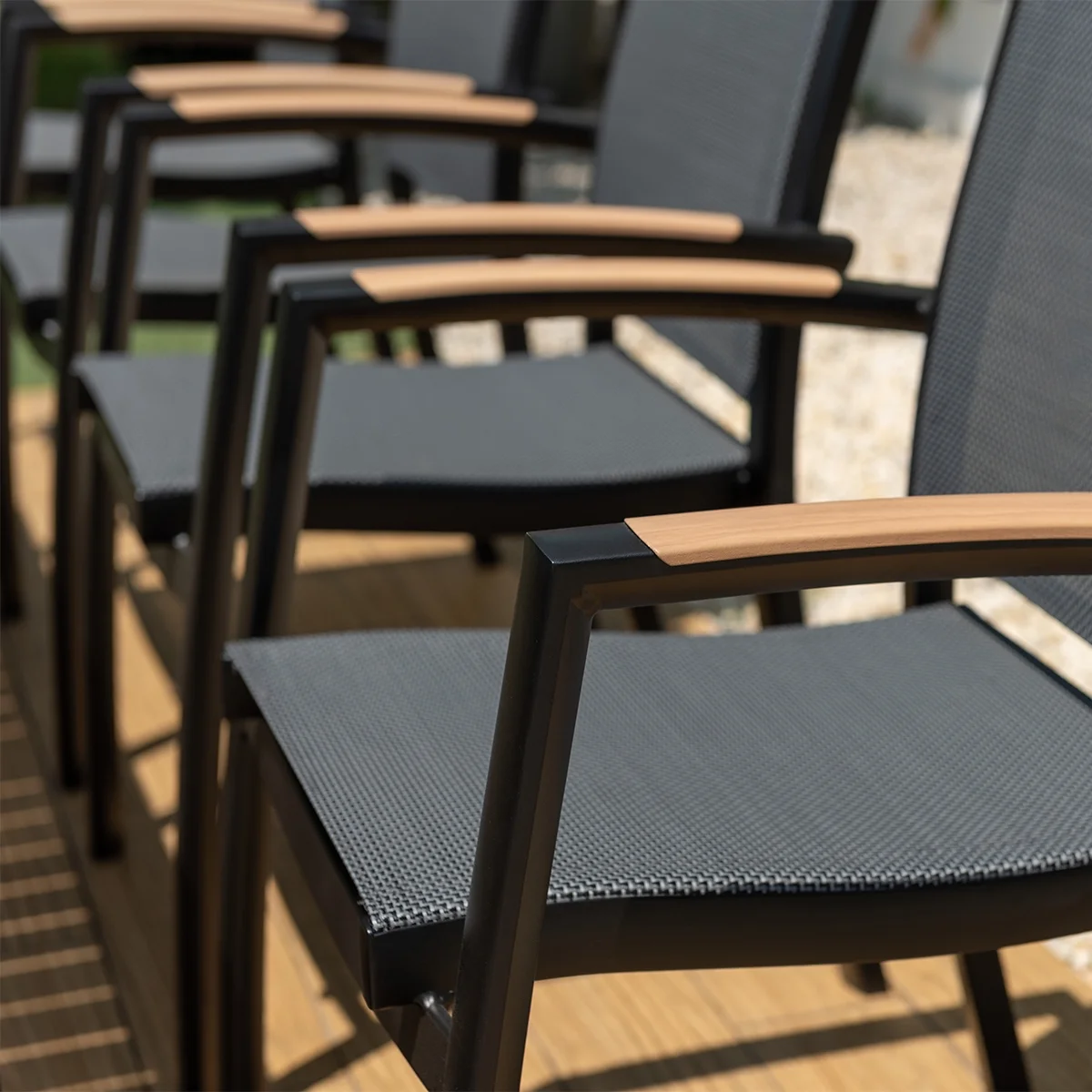 Amazonia Saint Denis 2-Piece Maintenance-Free Aluminum Patio Dining Chair Set